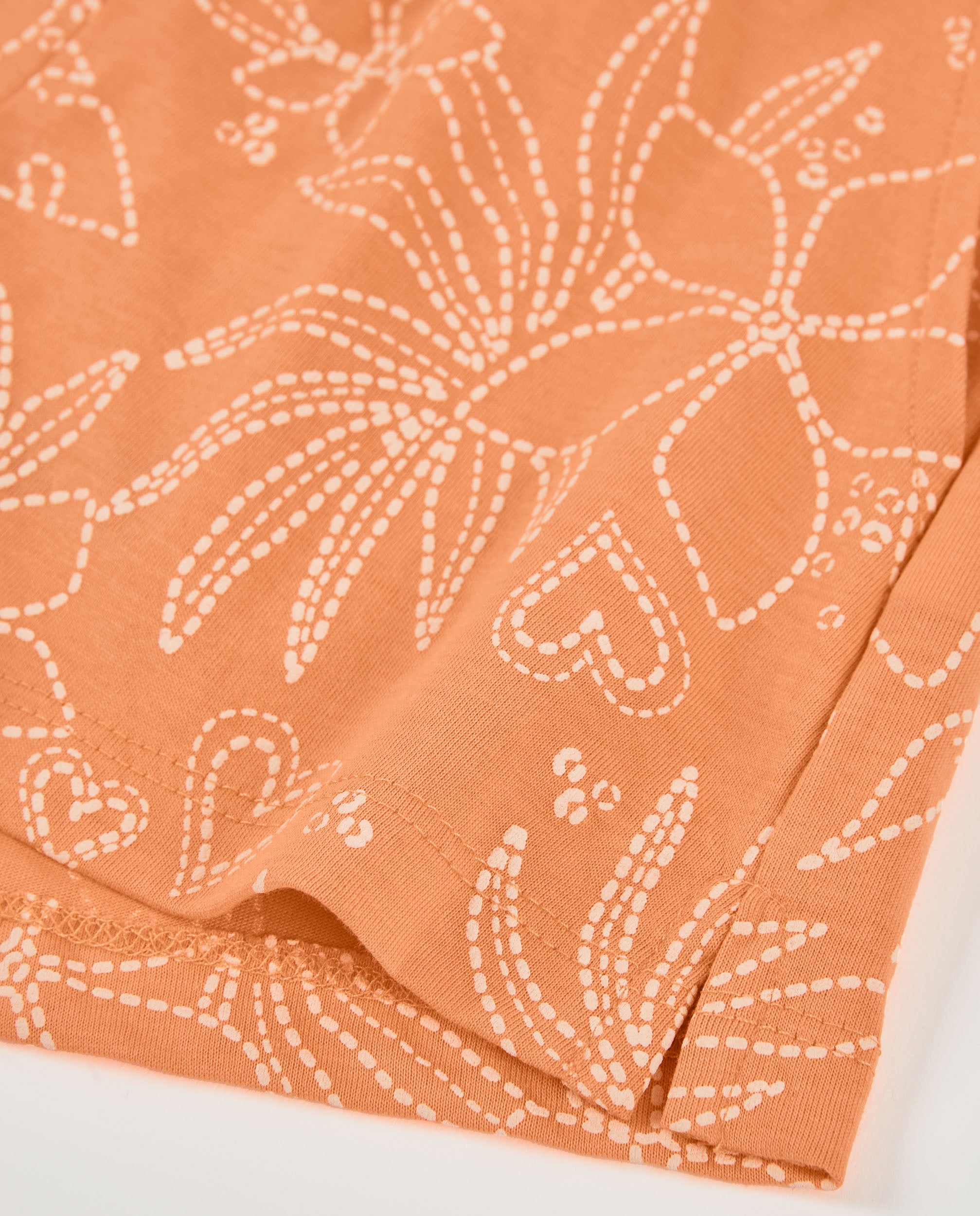 TucTuc Bermuda shorts bambina arancione stampa floreale