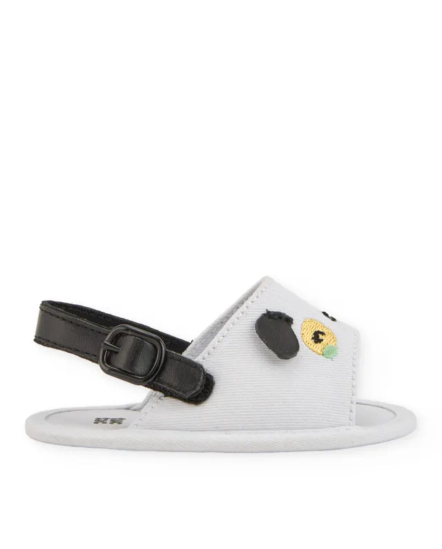 TucTuc Calzature sandali neonato tessuto bianco animale