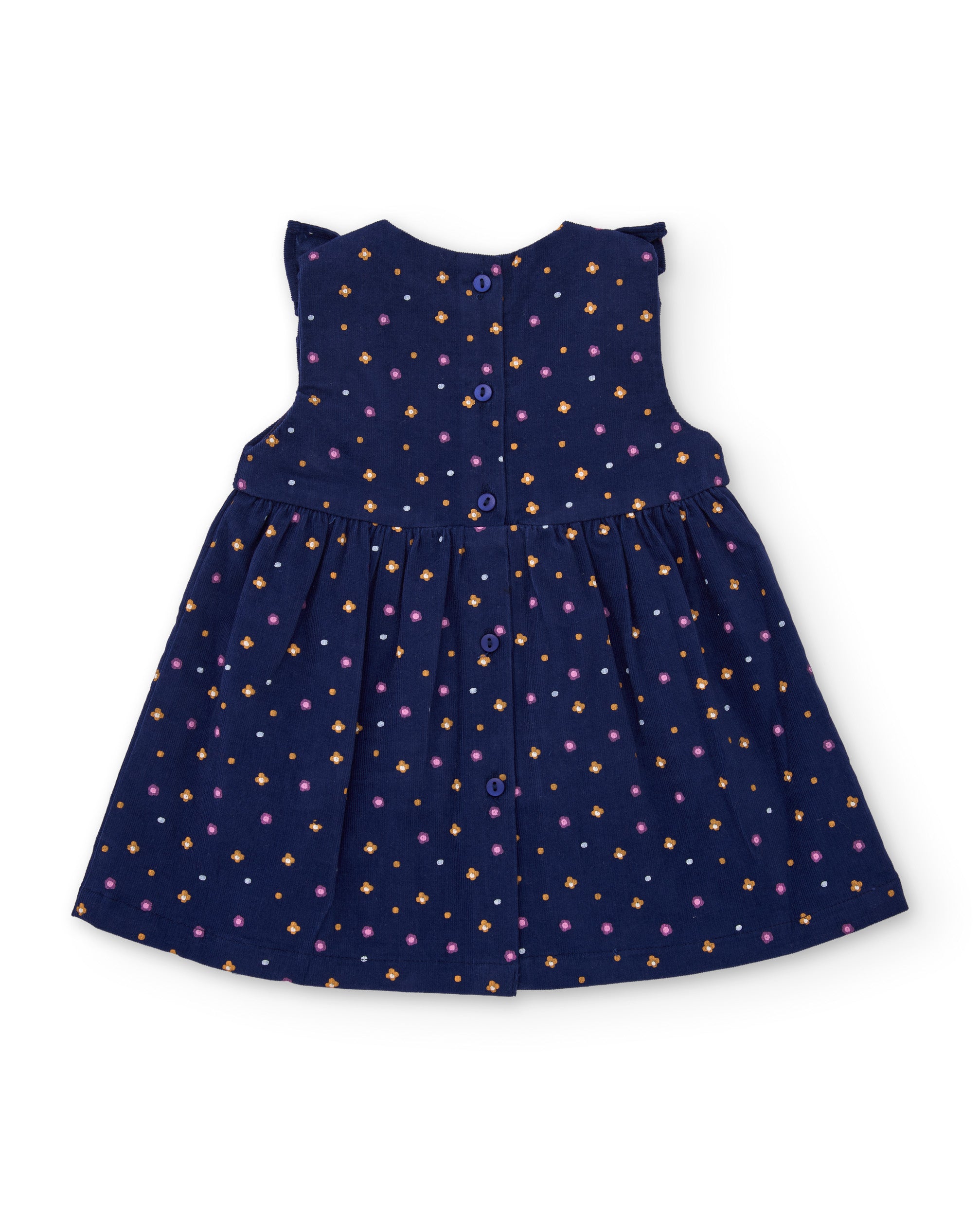 TucTuc Completi vestito neonata blu navy floreale maglia
