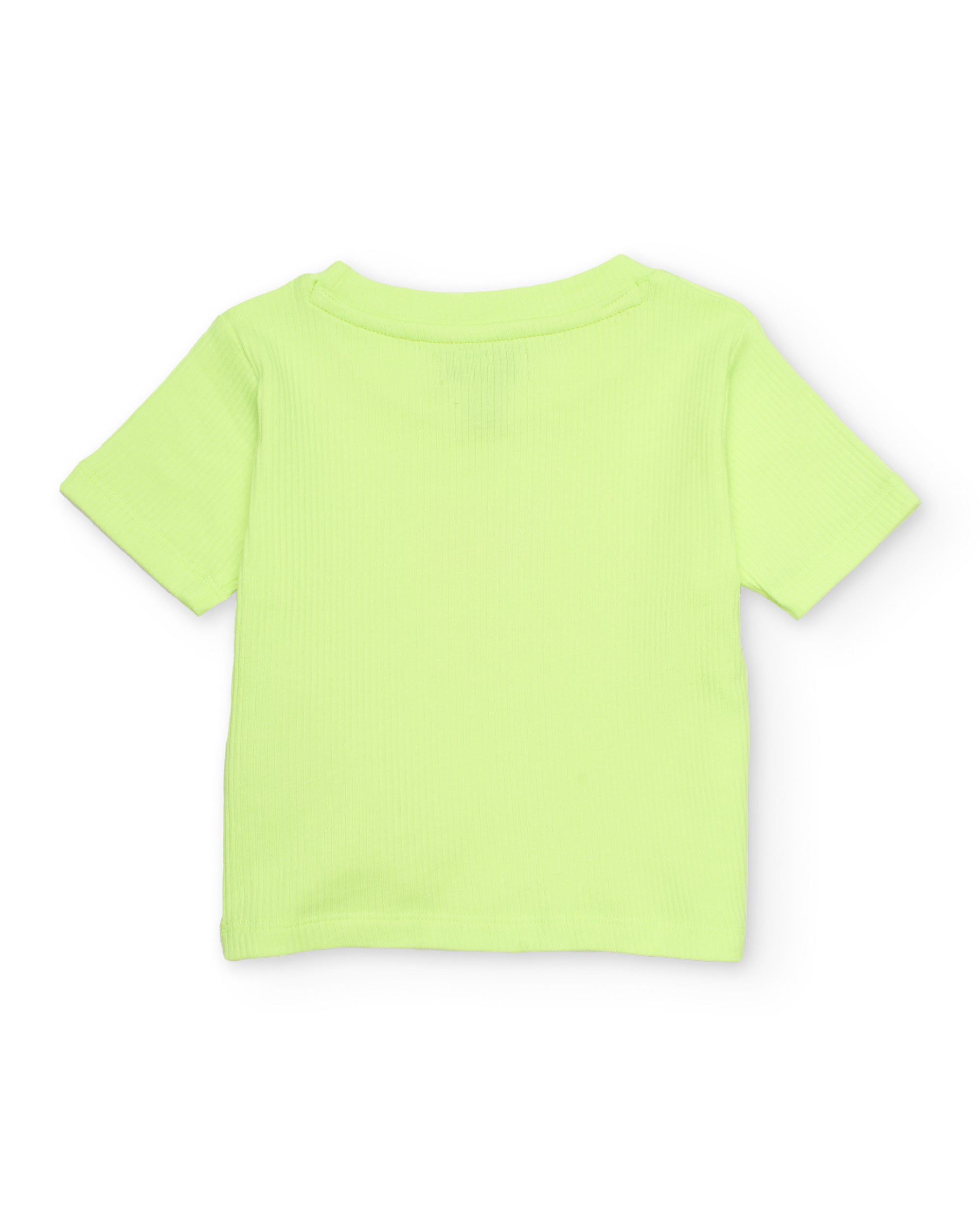 TucTuc Magliette T-shirt Bambina Verde a Coste