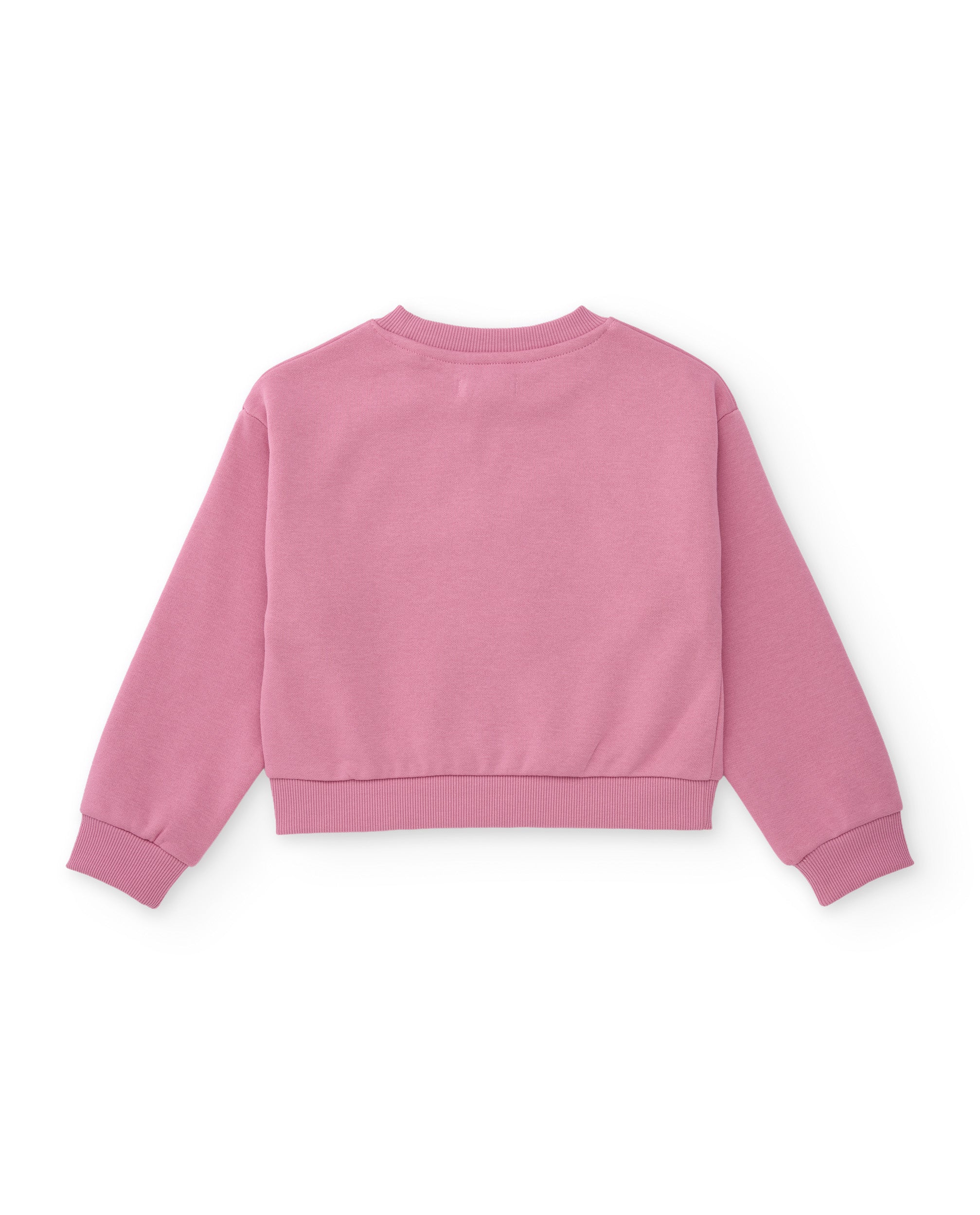 TucTuc Felpe felpa bambina rosa logo ricamato