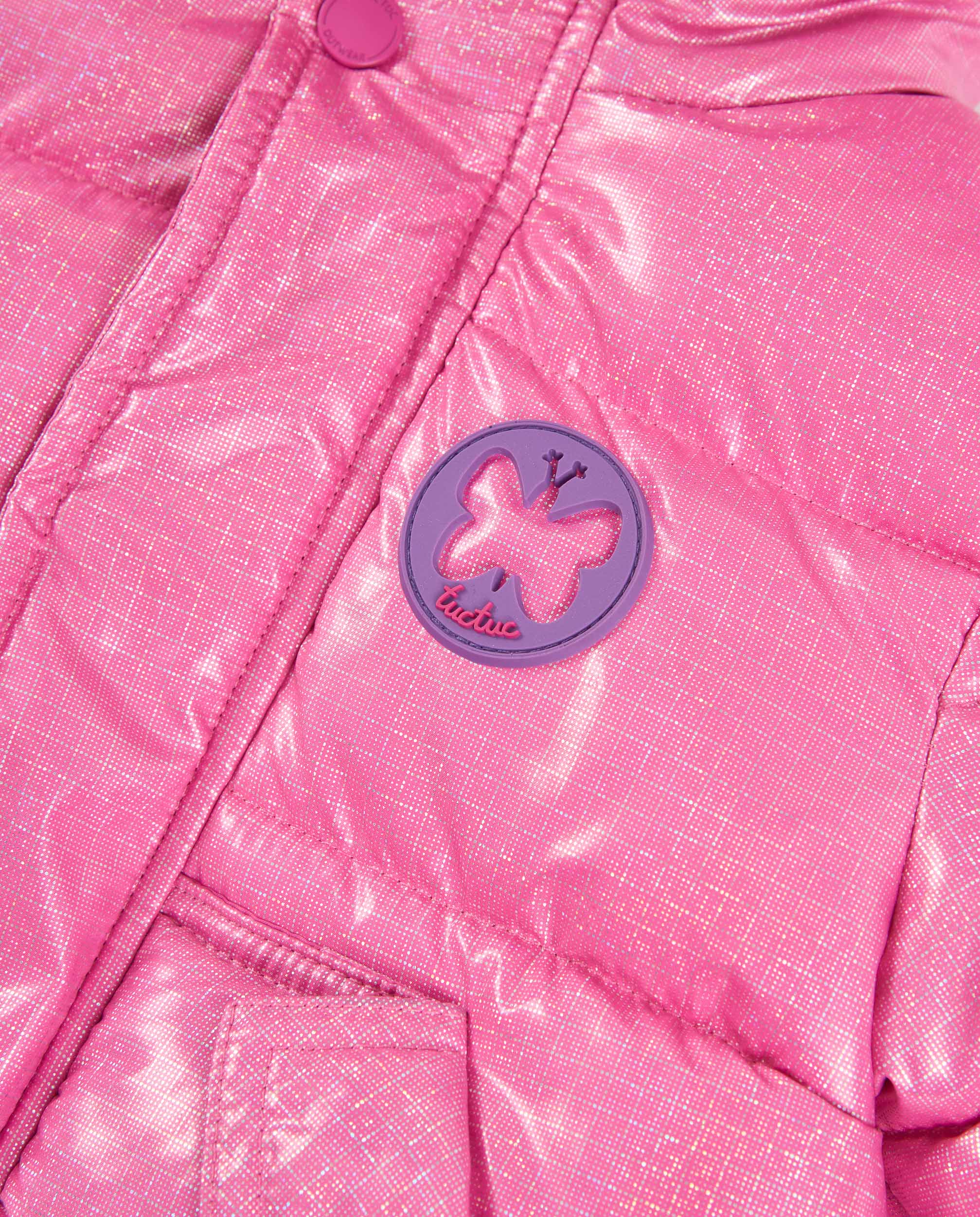 TucTuc Cappotti piumino bambina rosa imbottito con cappuccio