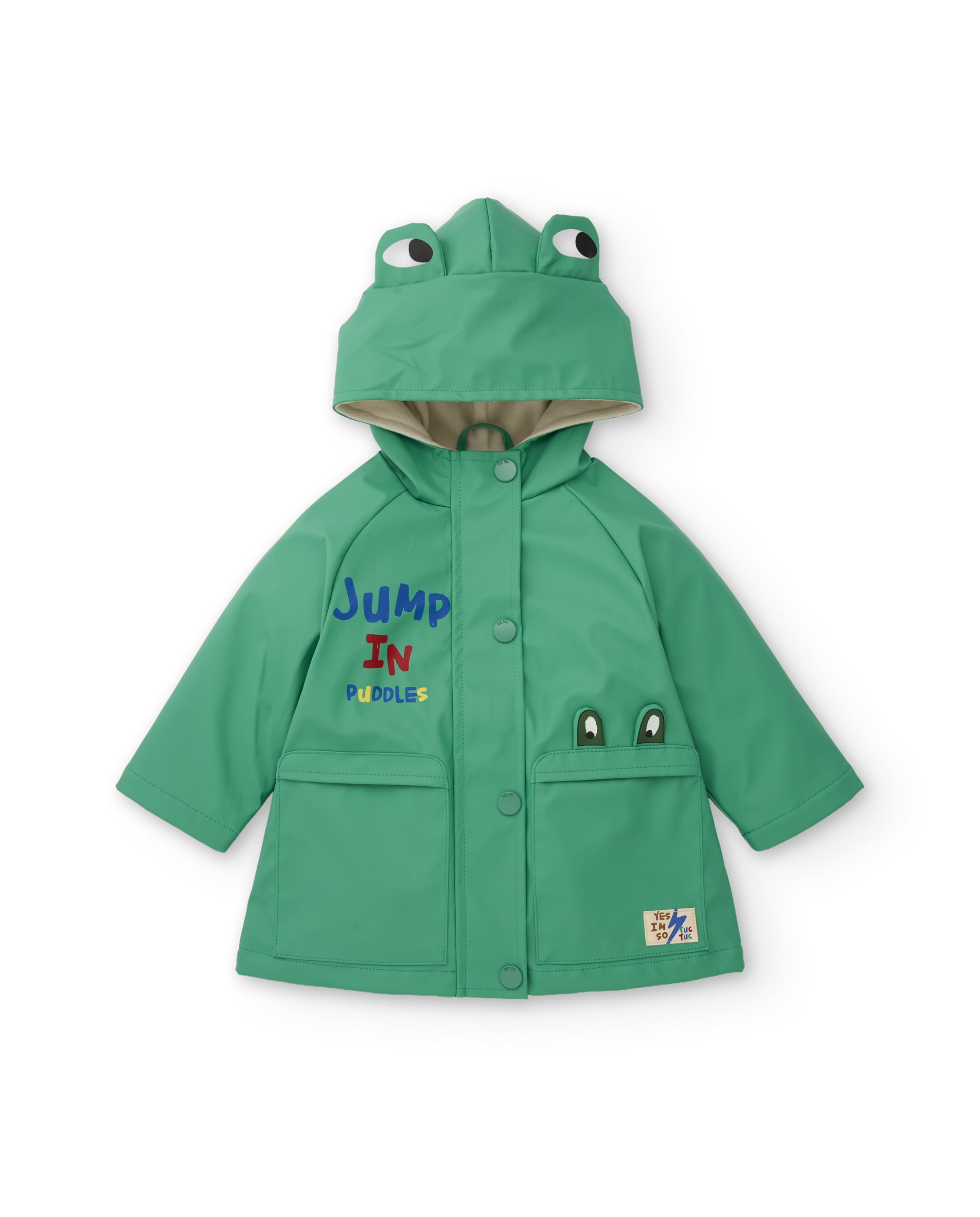 TucTuc Cappotti Impermeabile Verde Rana 6M-10A