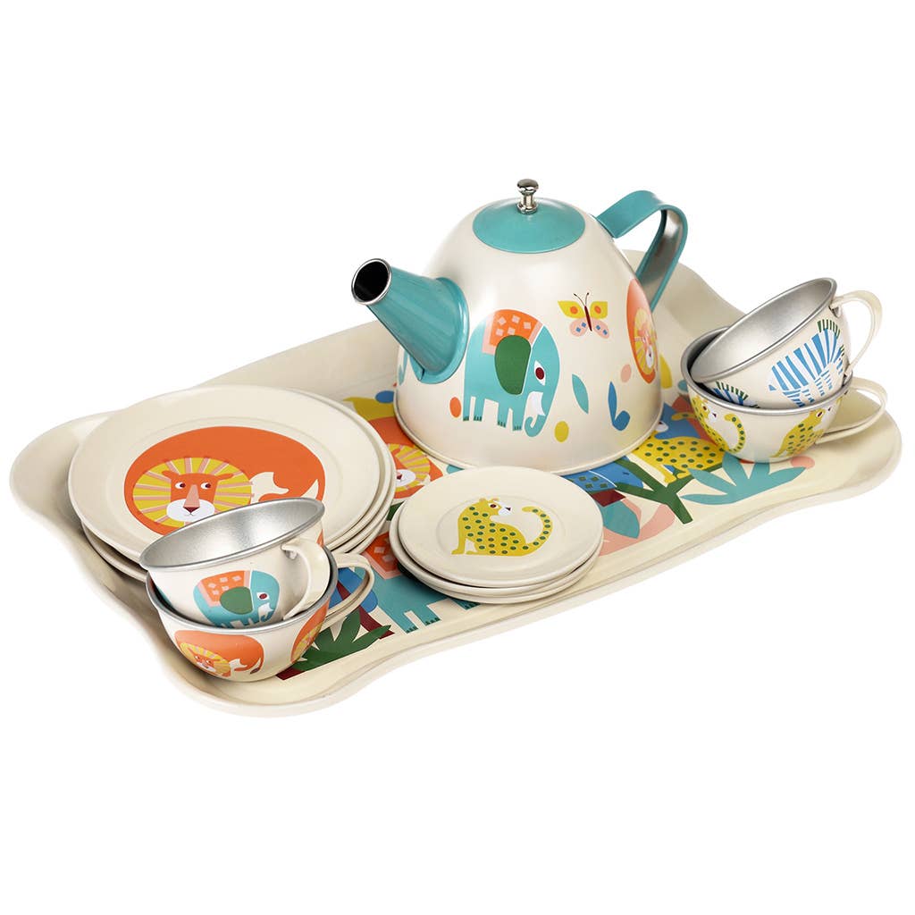 Rex London Set Tè Giocattolo in valigetta 4 tazze + teiera