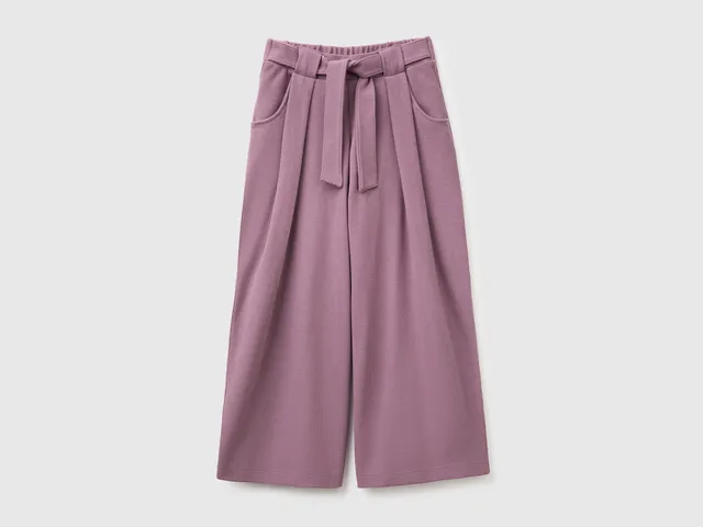 United Colors of Benetton Trousers Pantaloni Cotone Caldo con Cintura S