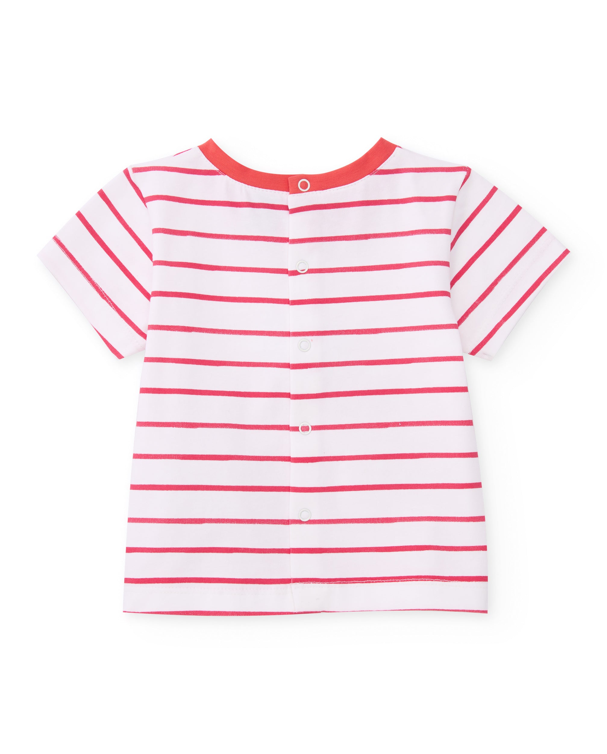 TucTuc Completi maglia neonato righe rosso 2pz