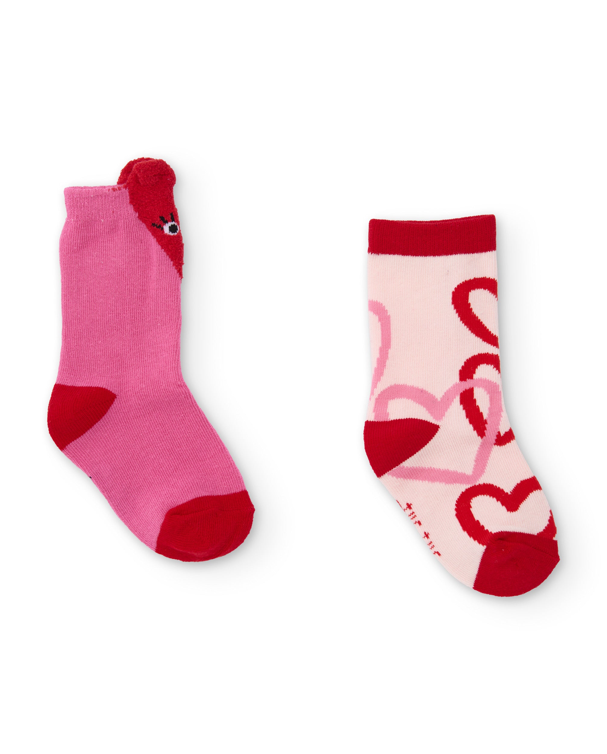 TucTuc Accessori Set Calzini Bambina Cuori Rosa