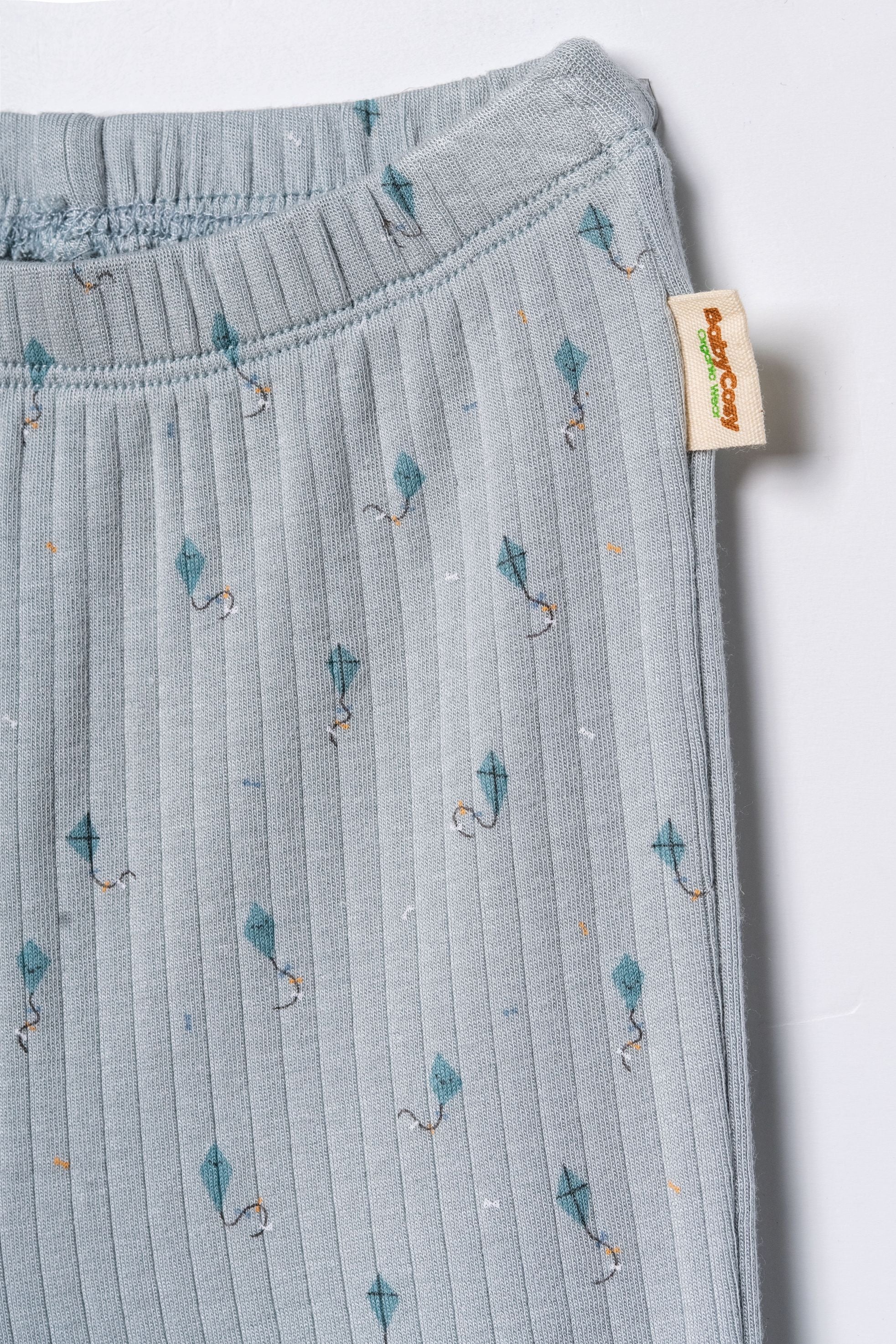 Kocarcia Babycosy Set 2 pantaloni modal azzurro neonato