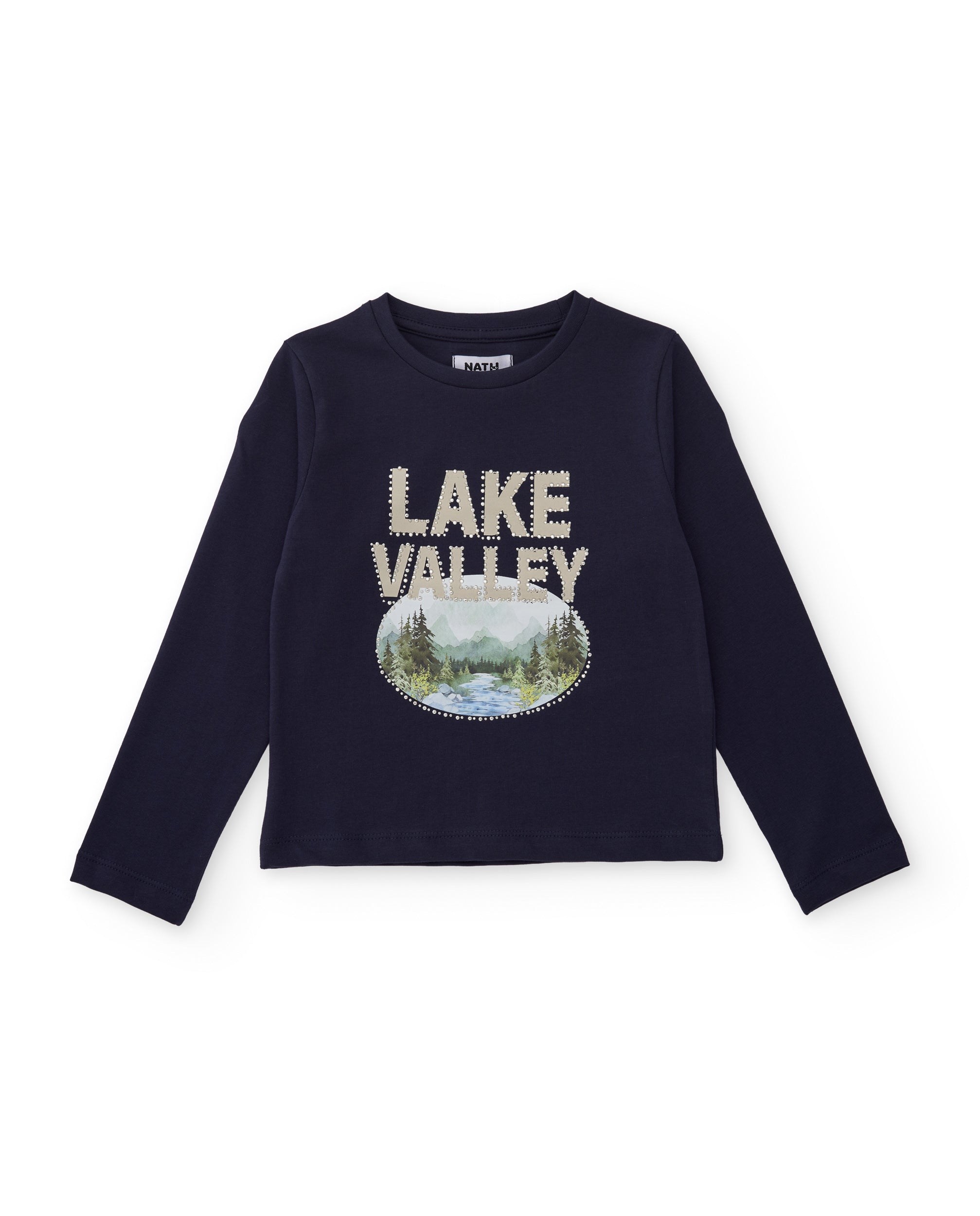 TucTuc Magliette maglietta bambina navy maniche lunghe