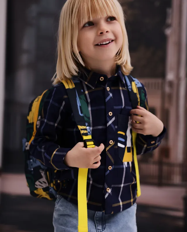 TucTuc Camicette Camicia Bambino Blu Quadri Bottoni