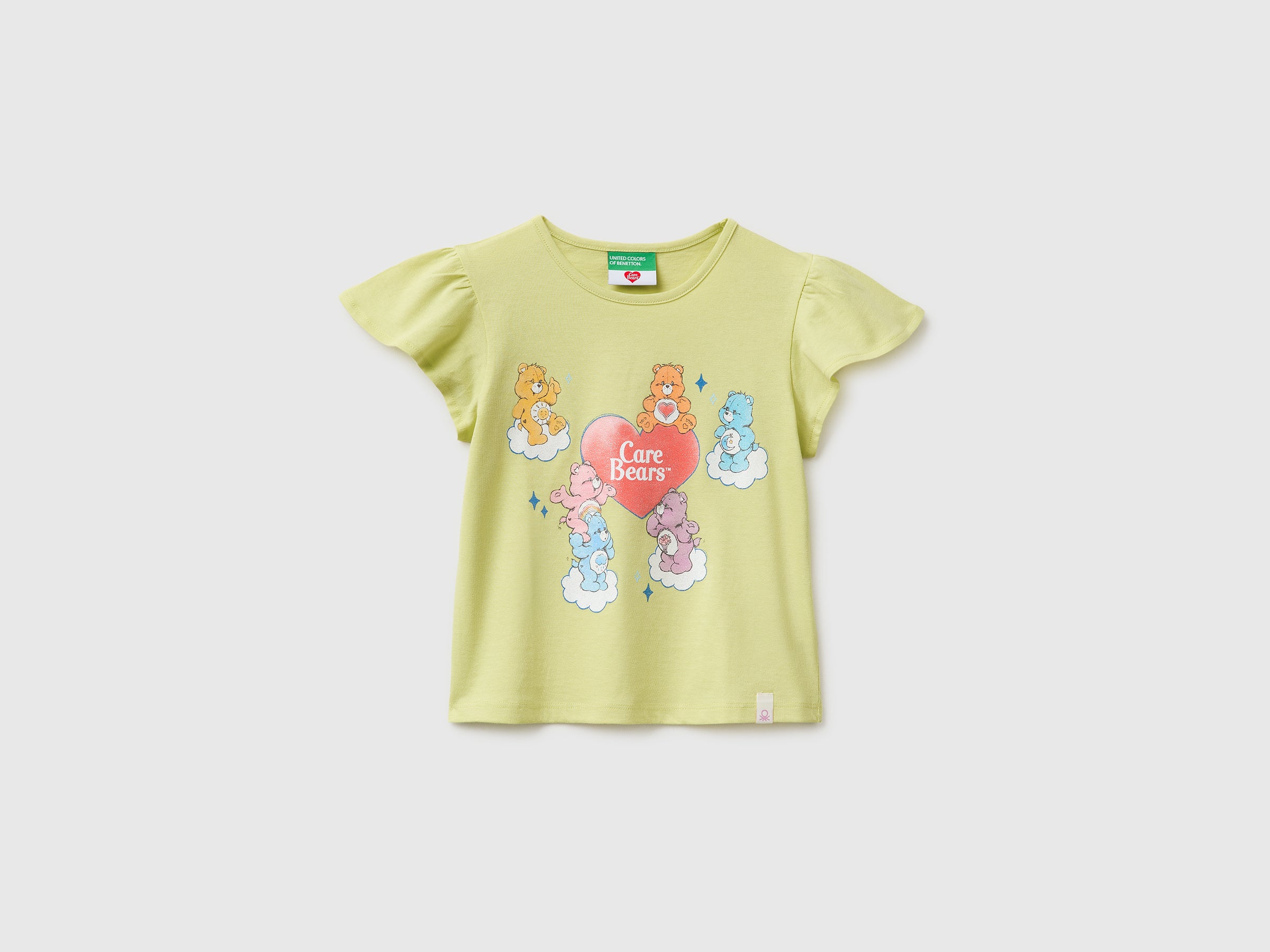 United Colors of Benetton Care Bears t-shirt bimba glitter cotone bio