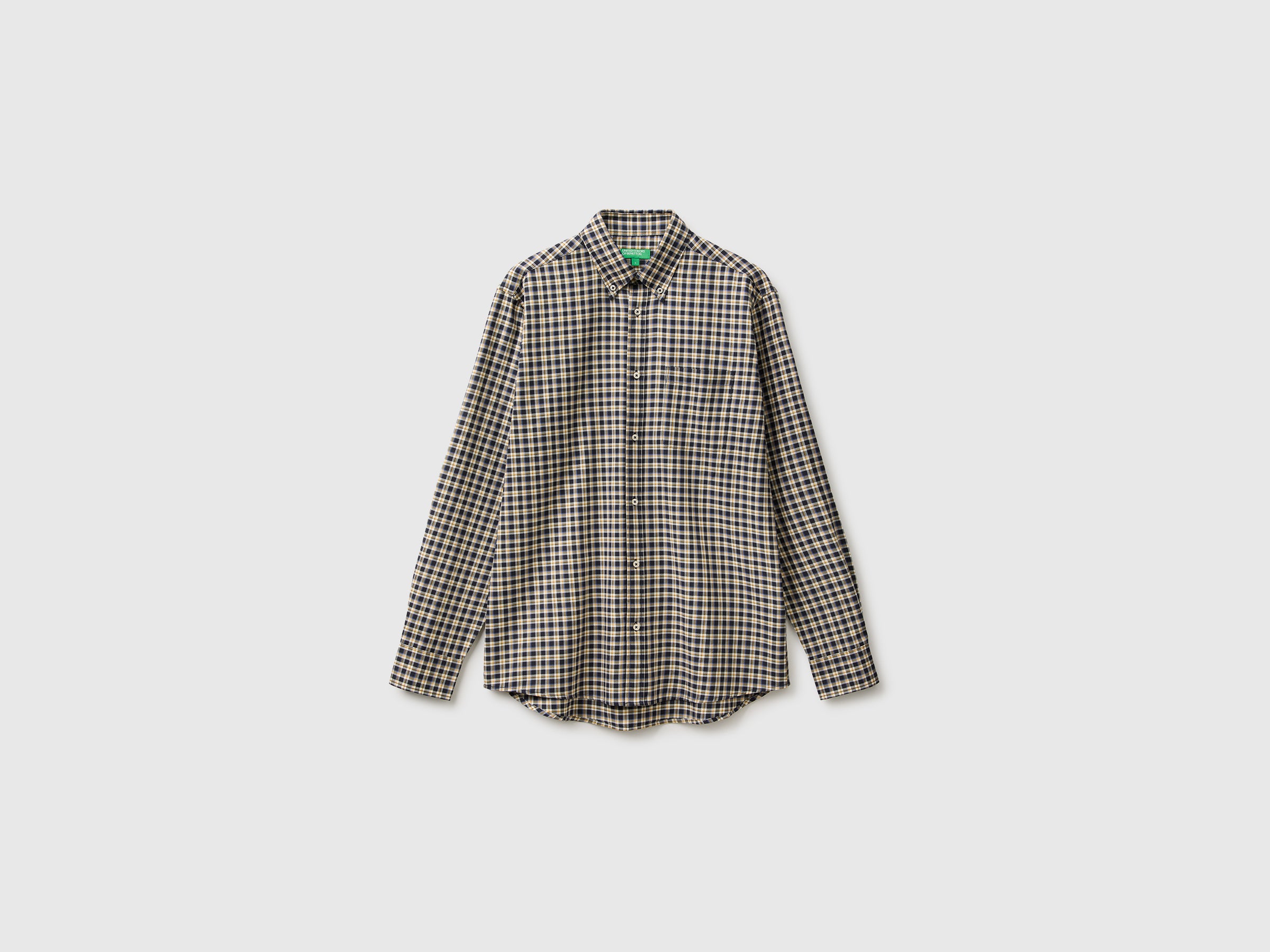 United Colors of Benetton camicia flanella cotone organico S