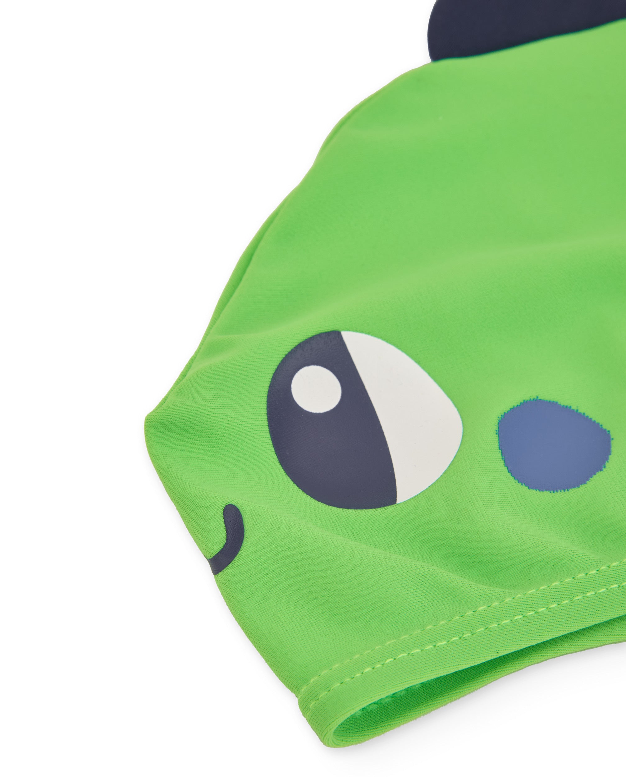 TucTuc Accessori cuffia nuoto bimbo verde con pinna