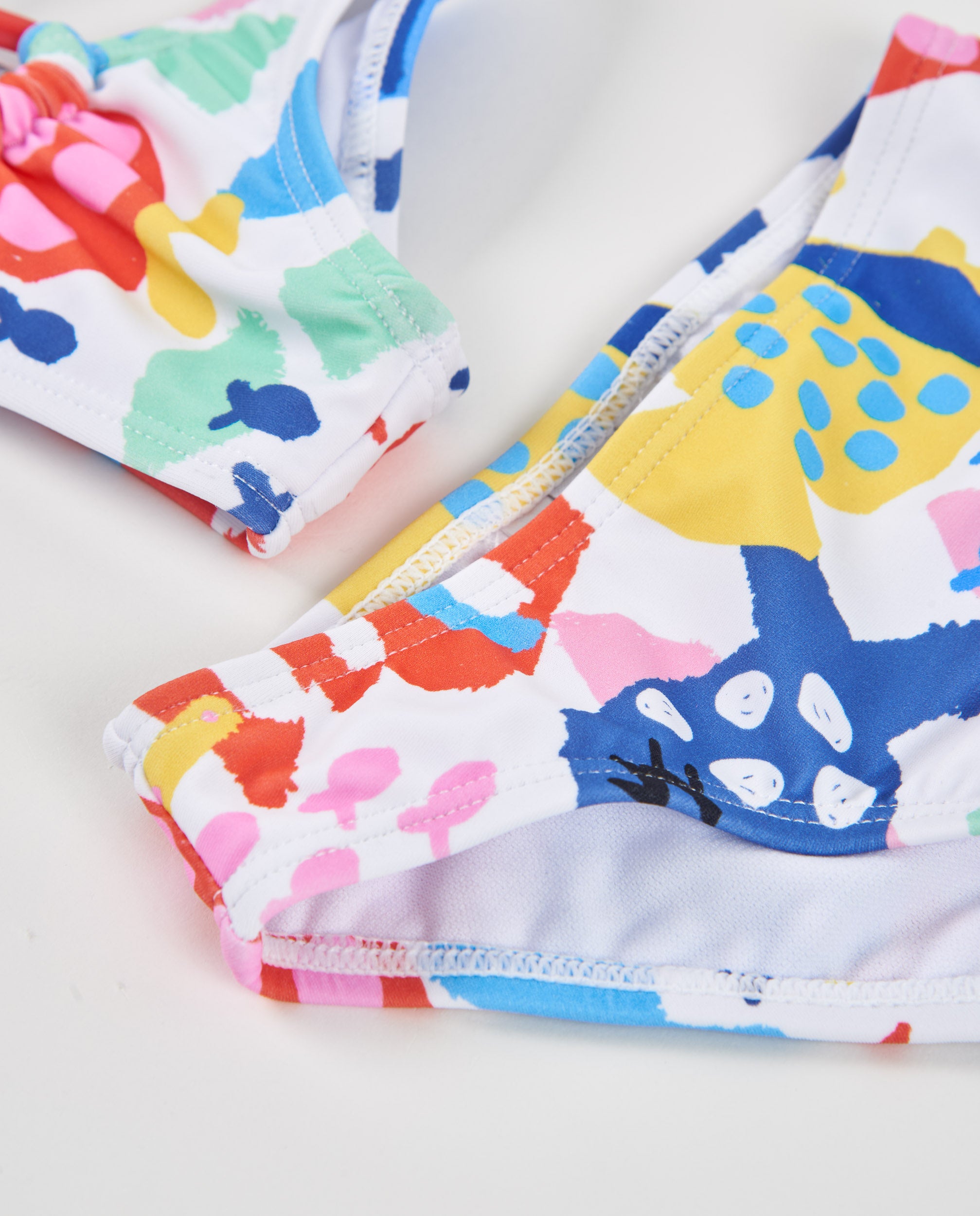 TucTuc Costumi bikini bambina multicolore pesci 2 pezzi