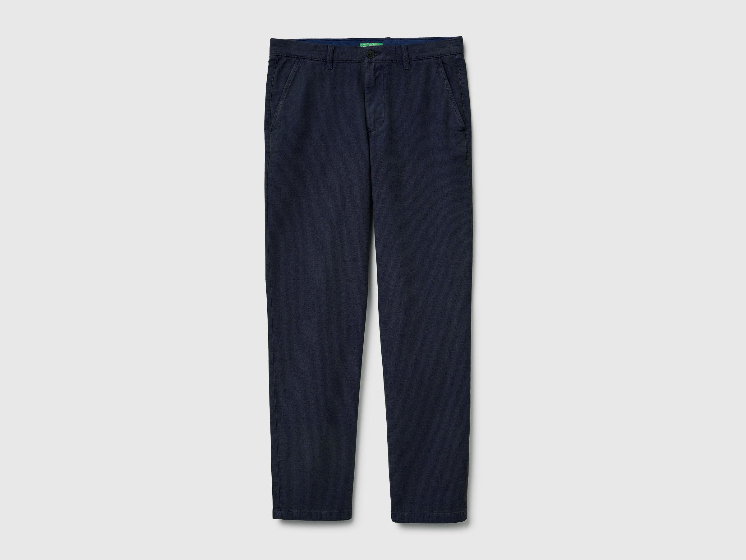 United Colors of Benetton Chino Slim Pantaloni Cotone Tinta Capo