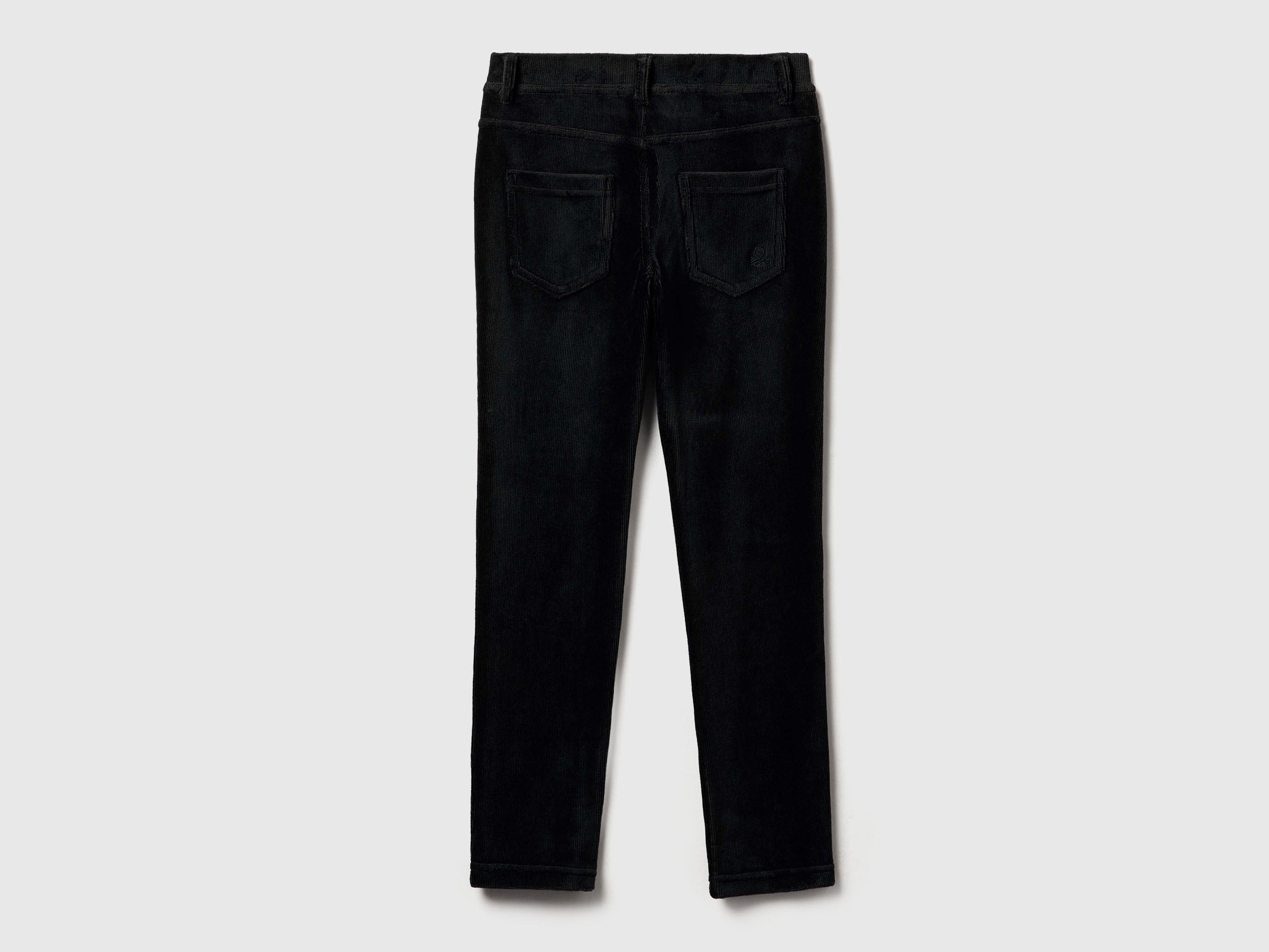 Benetton Pantaloni Ciniglia Super Skinny Cotone Stretch
