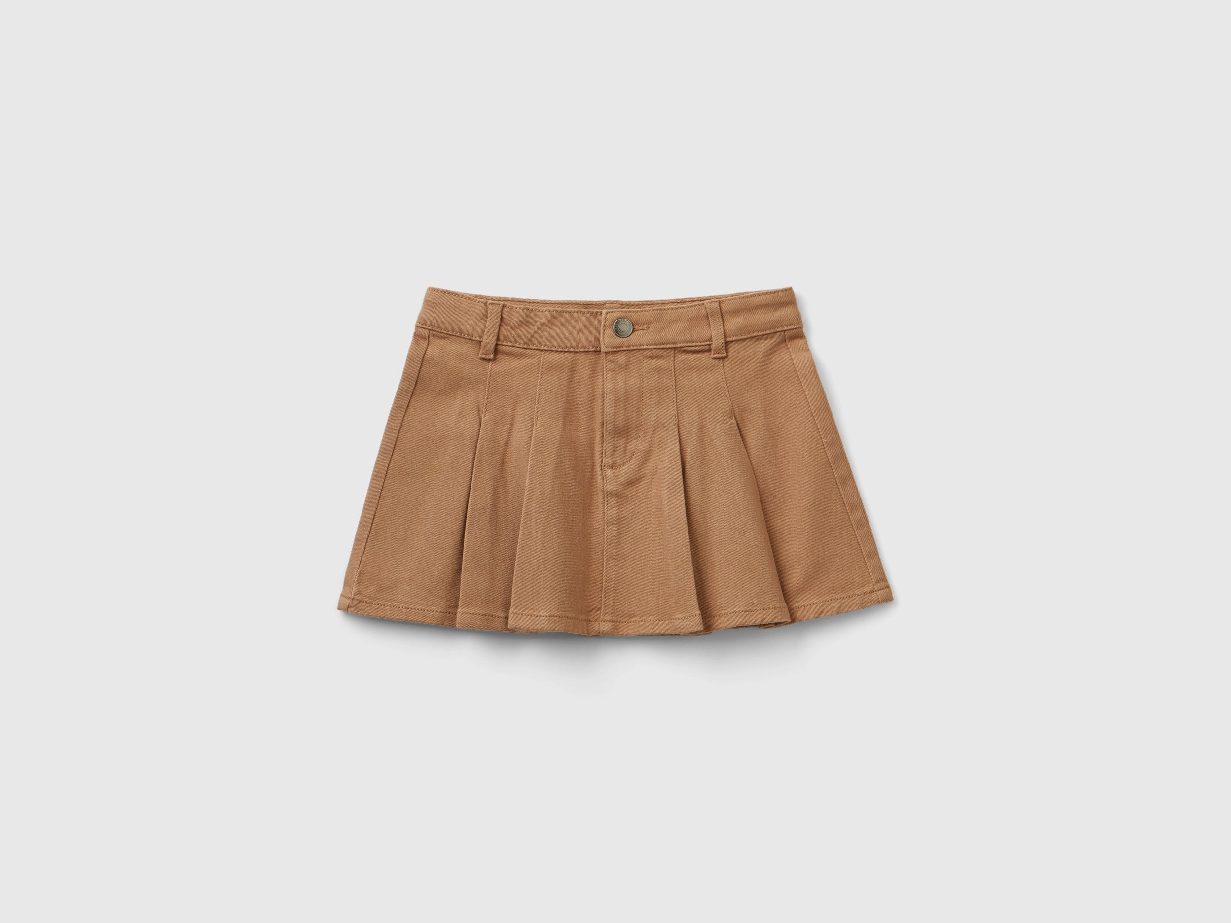United Colors of Benetton Skirts Minigonna plissettata cotone elasticizzato