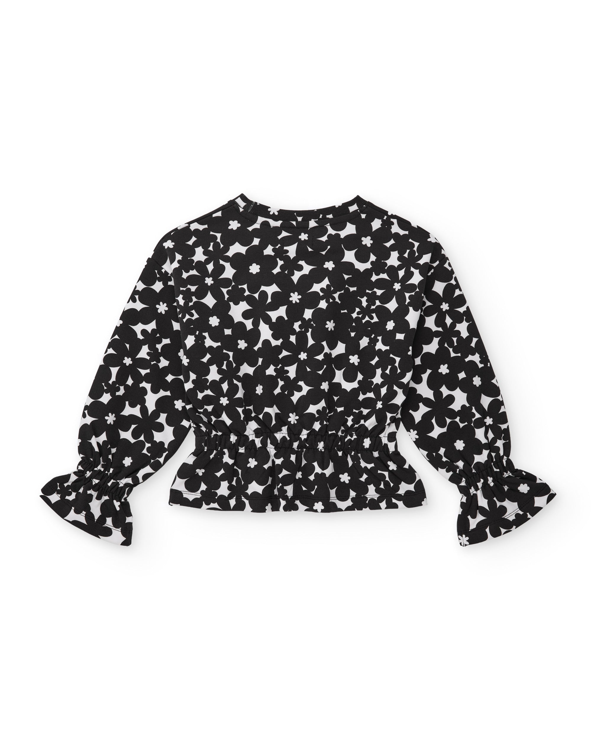TucTuc Completi tuta bambina fiori nero