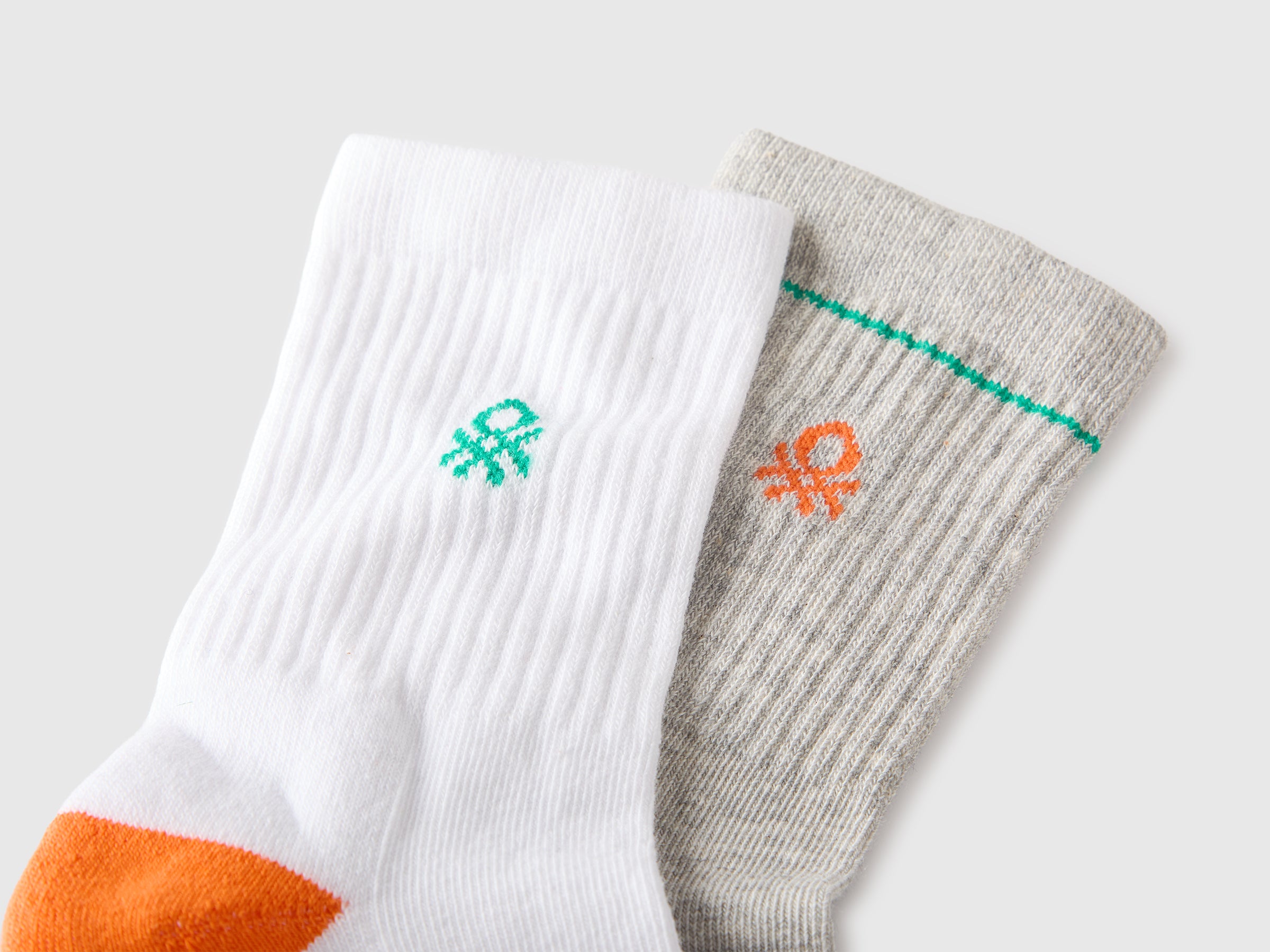 United Colors of Benetton set 2 paia calzini lunghi spugna cotone