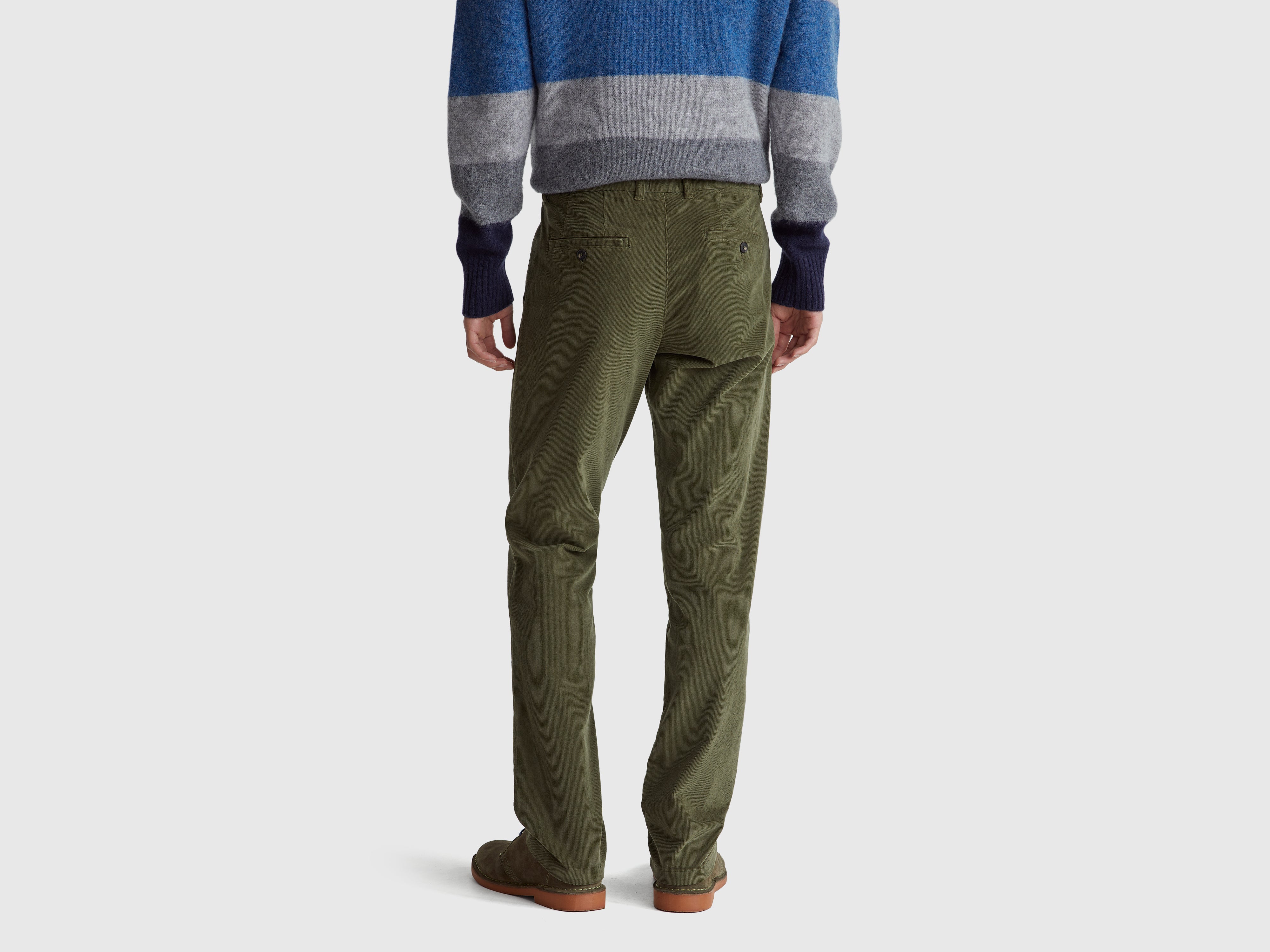 United Colors of Benetton Trousers pantaloni velluto slim elasticiz