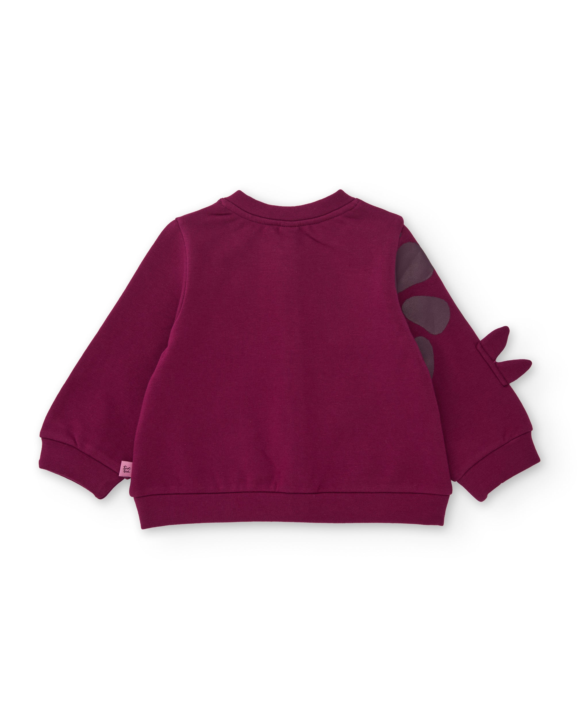 TucTuc Felpe Giacca Bambina Bordeaux Bottoni Fiore