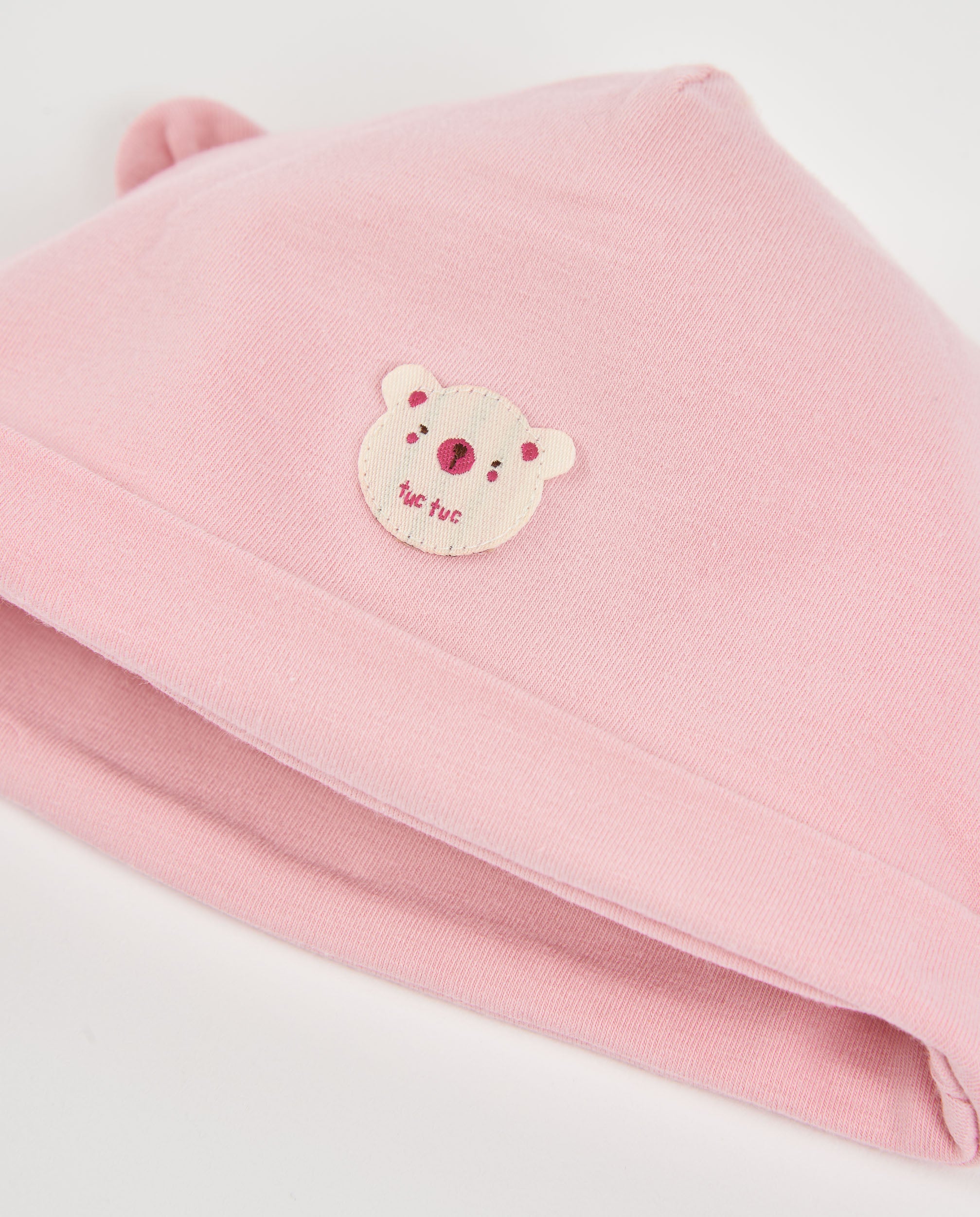 TucTuc Accessori cappellino neonato rosa cotone