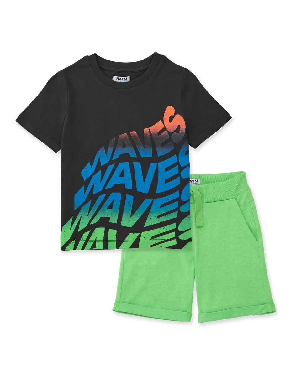 TucTuc Completi Waves completo bambino grigio scuro