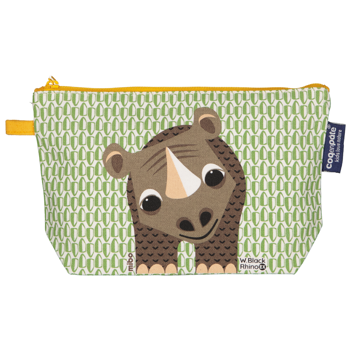 Coq en Pâte Rinoceronte astuccio cotone bio 13x22 cm