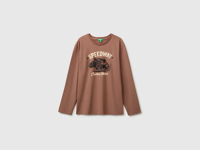 United Colors of Benetton T-Shirt Cotone Bio Stampata ML