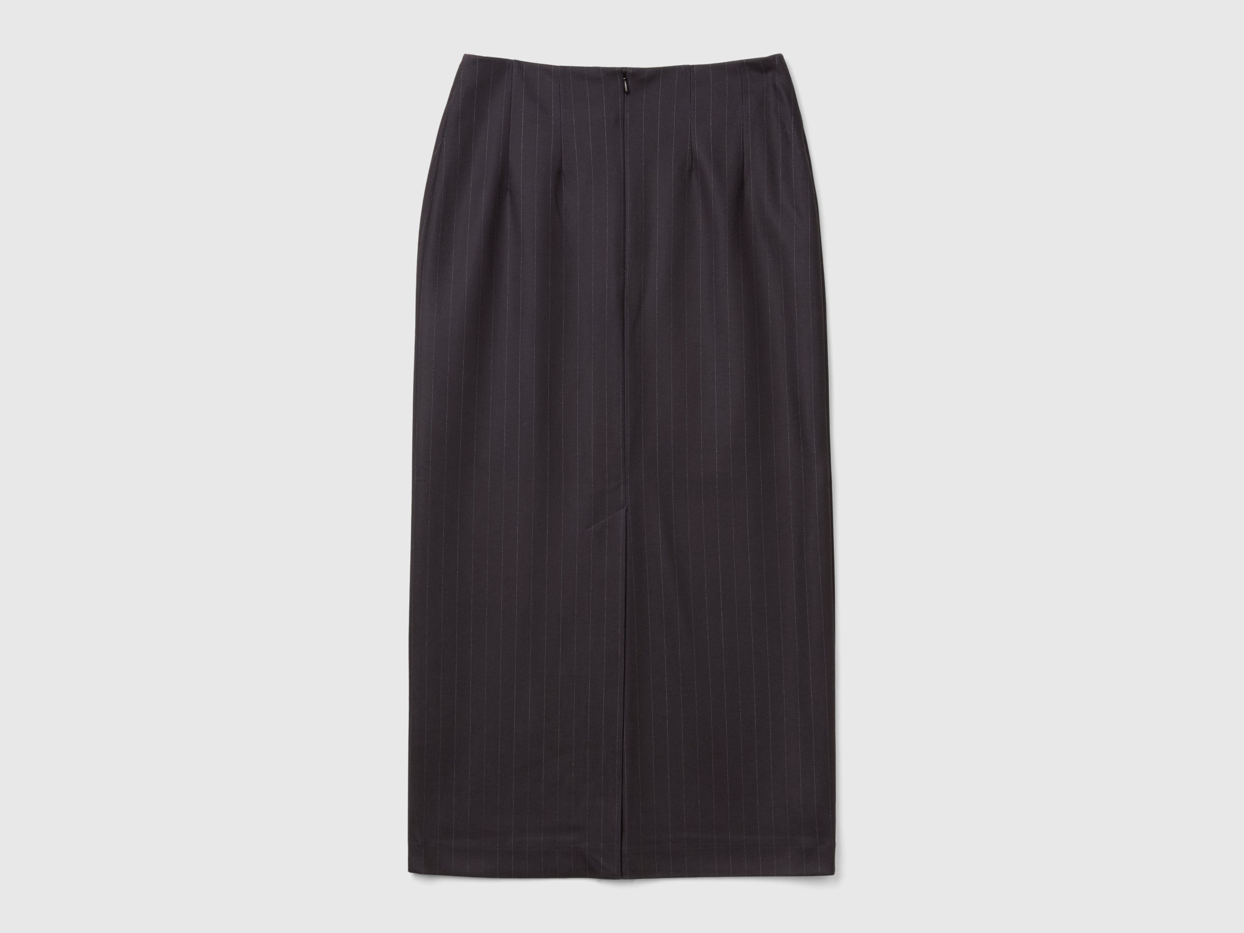 United Colors of Benetton Midi Skirt gonna midi viscosa spacco