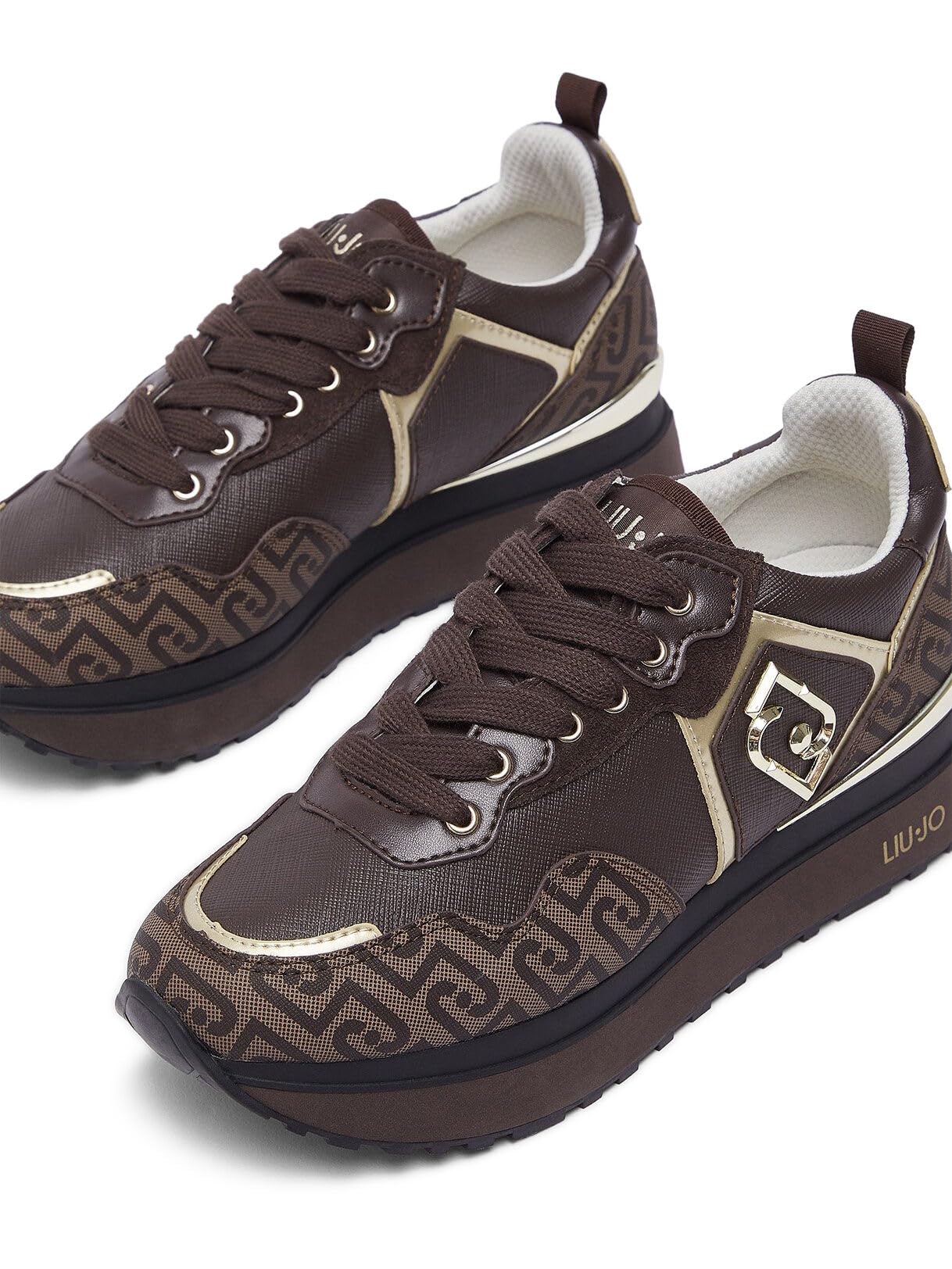 Liu Jo Sneakers Platform Monogram 35 EU suola 4,5 cm