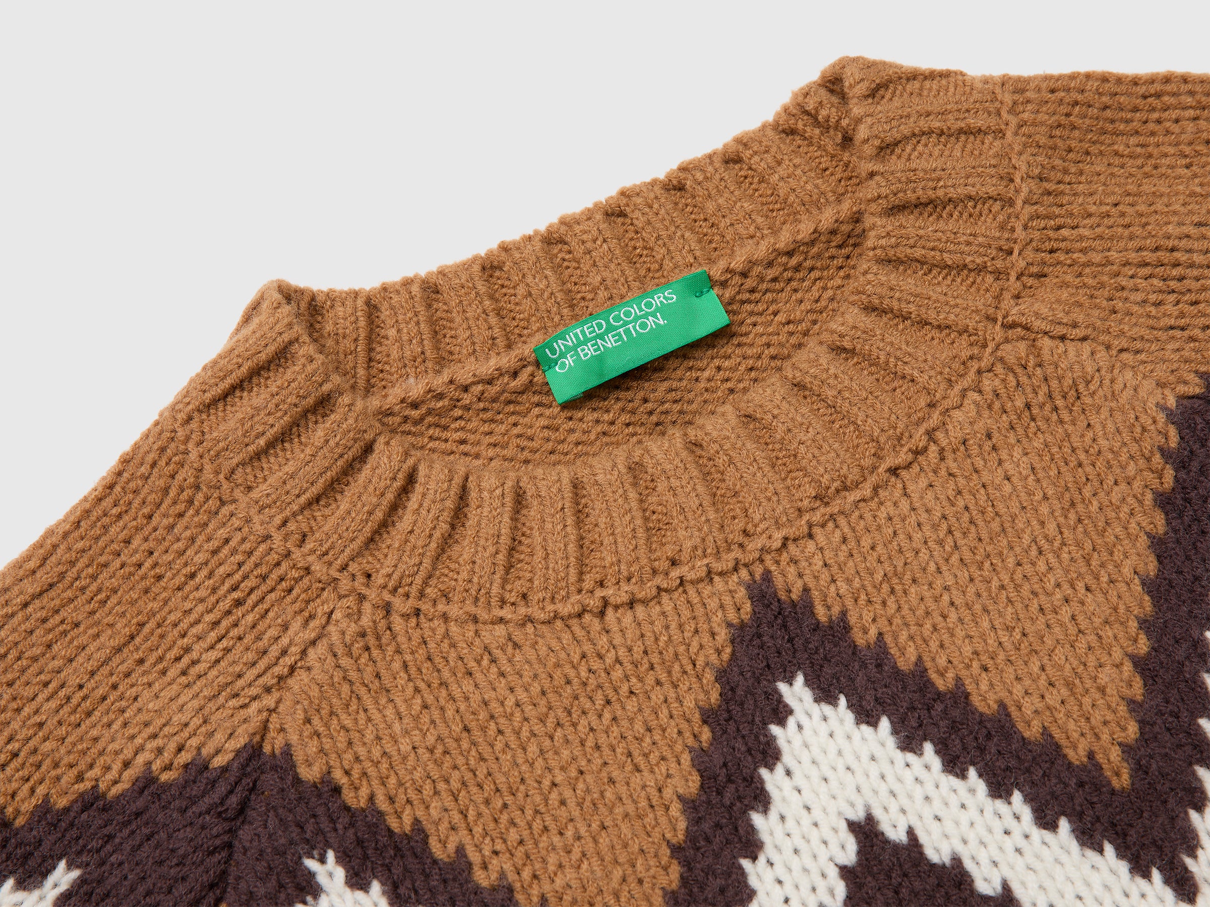 United Colors of Benetton Nordic maglione lana fantasia