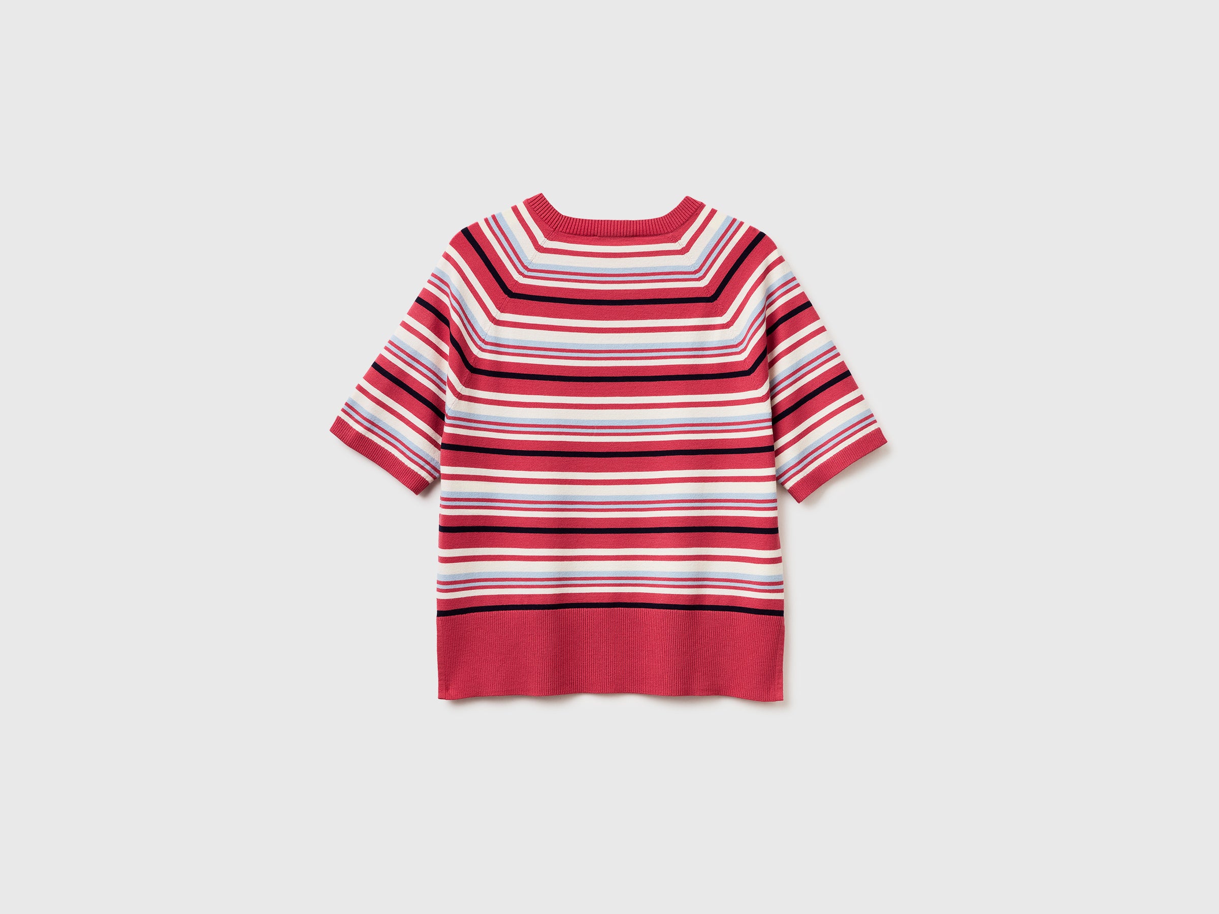 United Colors of Benetton Sweaters Striped short maglione viscosa