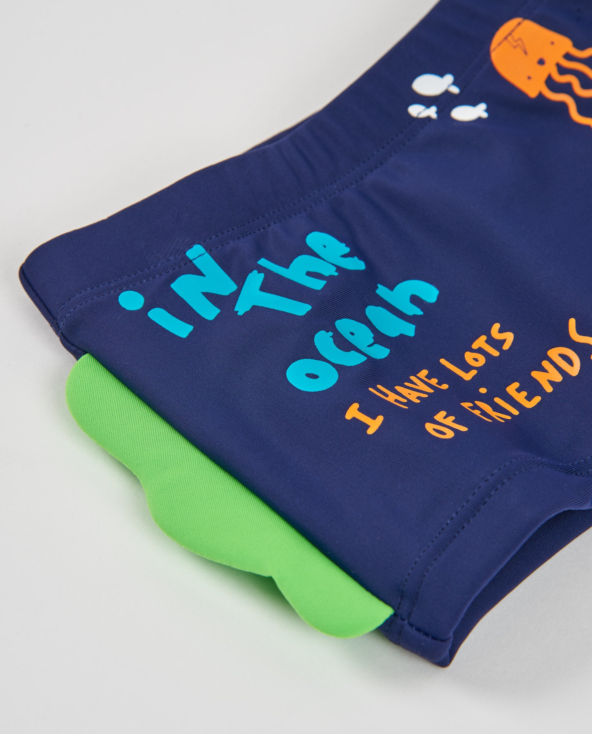 TucTuc Costumi Da Bagno boxer neonato navy pinna