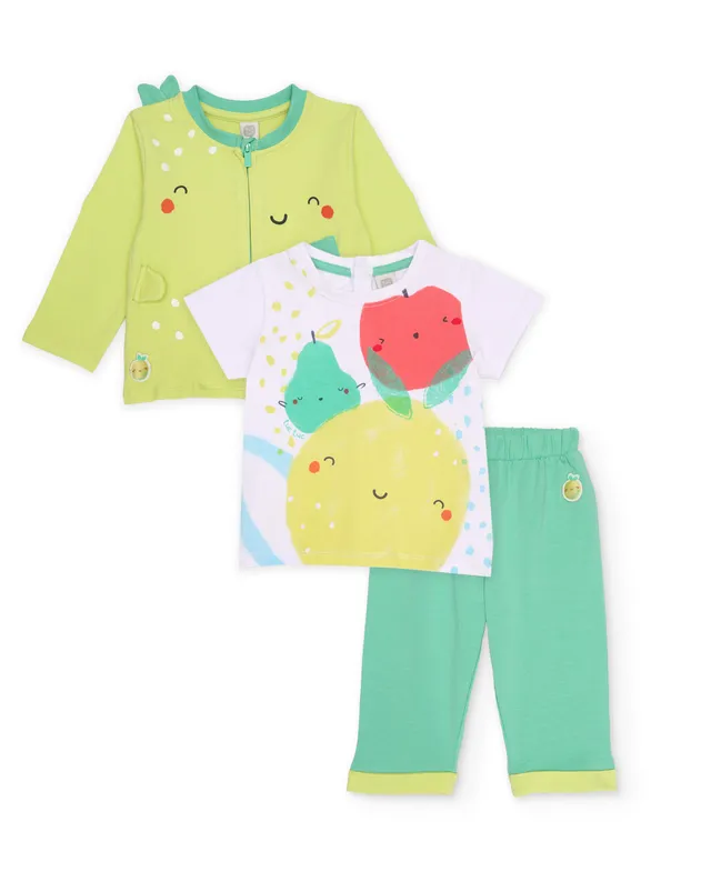 TucTuc Completi neonato set 3 pezzi verde frutta