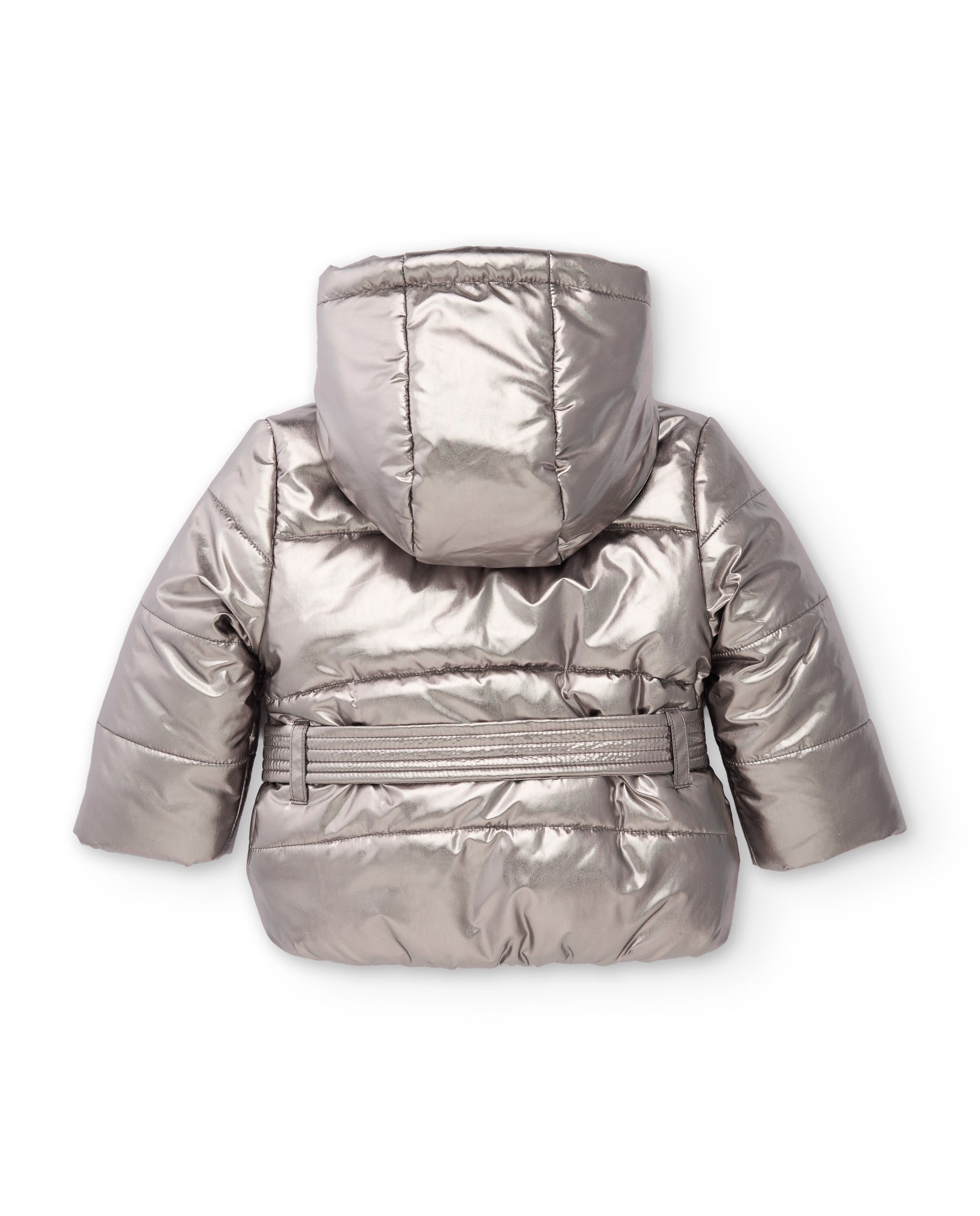 TucTuc Cappotti cappotto bambina argento imbottito con cappuccio