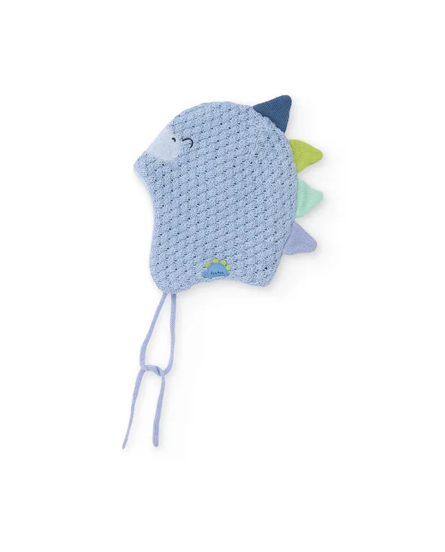 TucTuc Accessori Cappellino neonato azzurro dinosauro 48