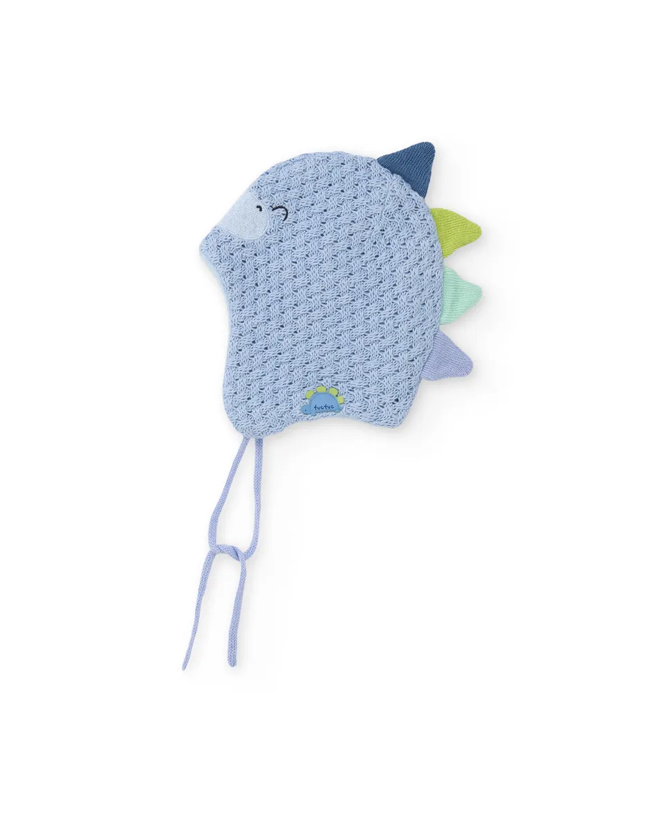 TucTuc Accessori Cappellino neonato azzurro dinosauro 48