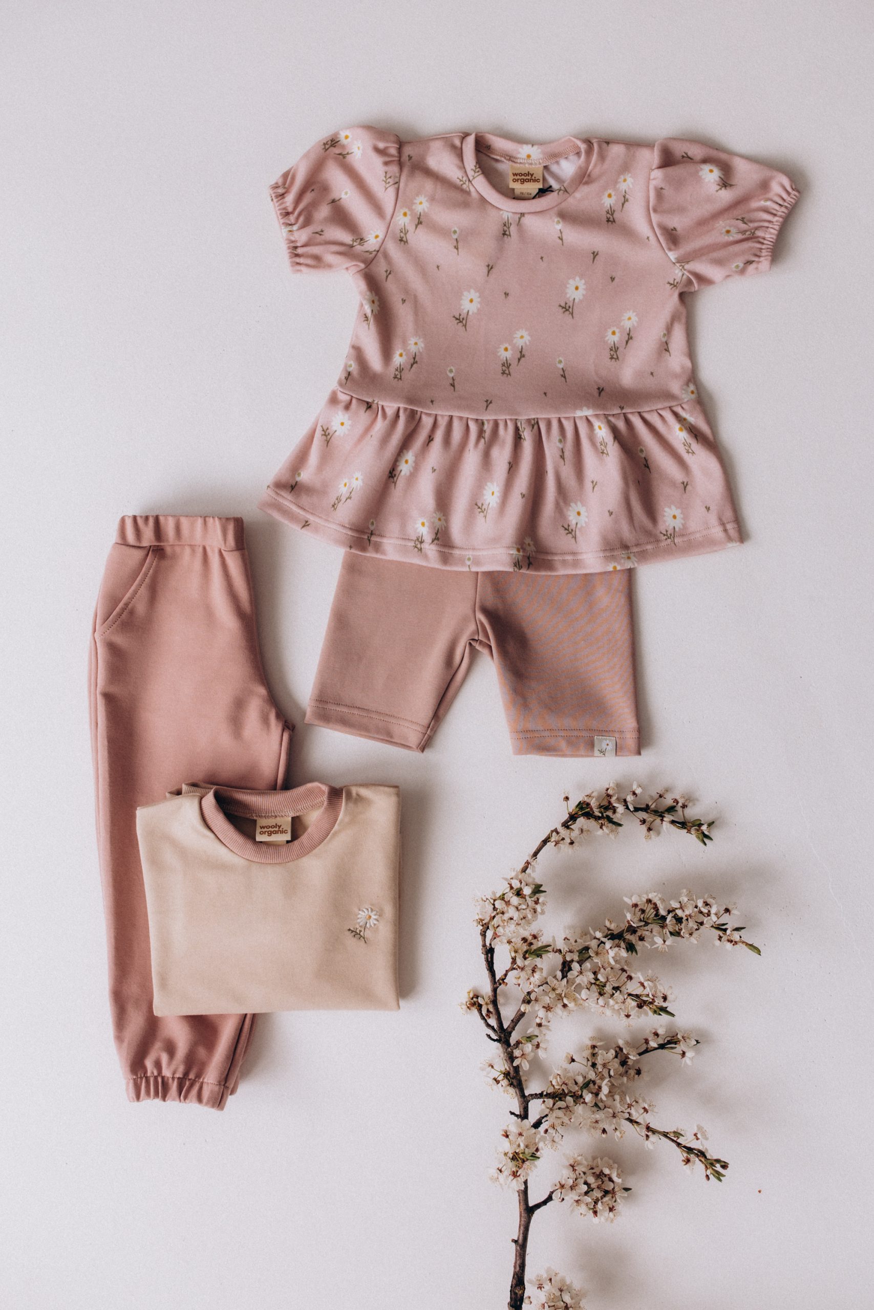 Woolly Organic Sweatshirt GOTS SS27 felpa ricamata bimbi