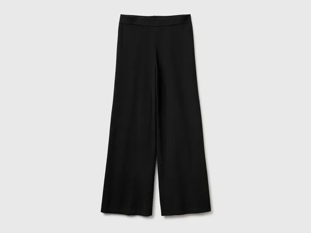United Colors of Benetton 1LHGDF015 pantaloni maglia larga viscosa