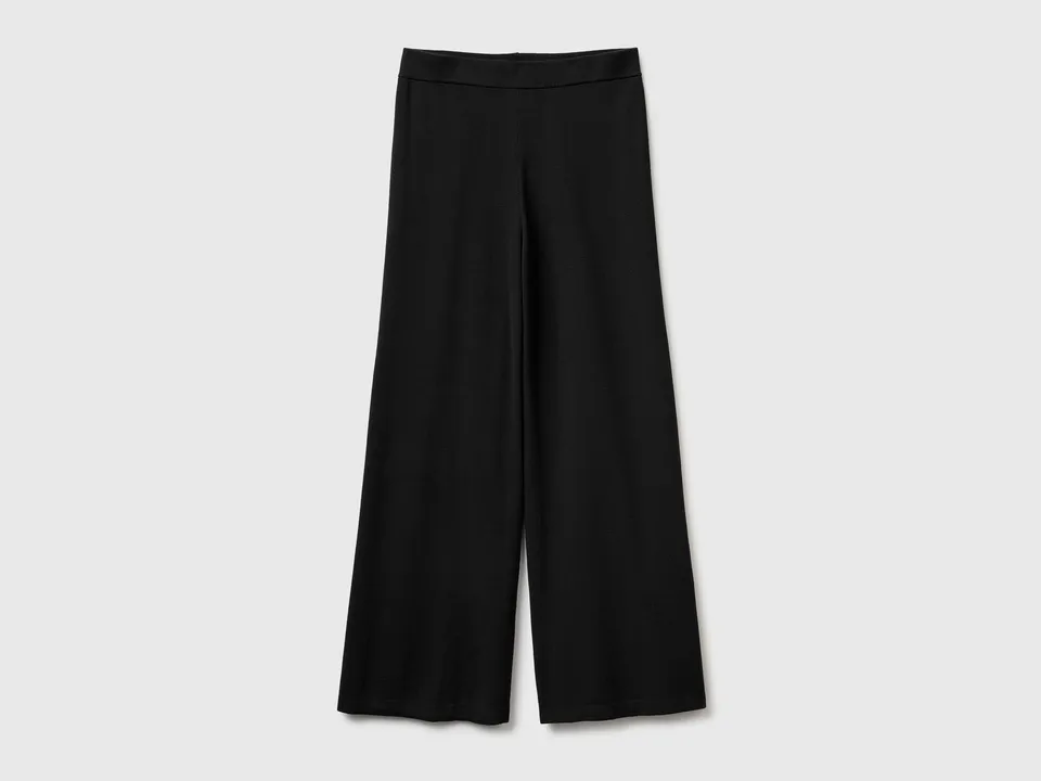 United Colors of Benetton 1LHGDF015 pantaloni maglia larga viscosa