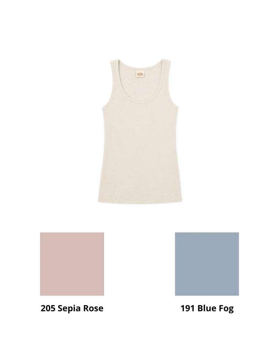 Woolly Organic Tank Top canotta donna lyocell lino SS27