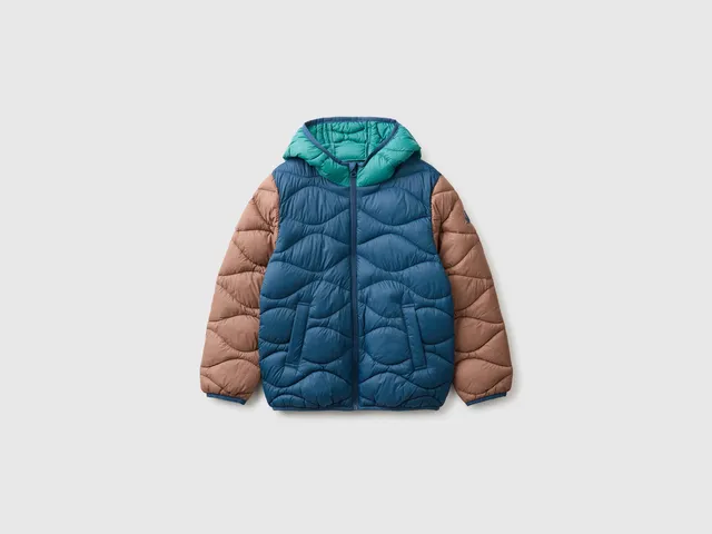 United Colors of Benetton Piumino Trapuntato Cappuccio Rain Defender