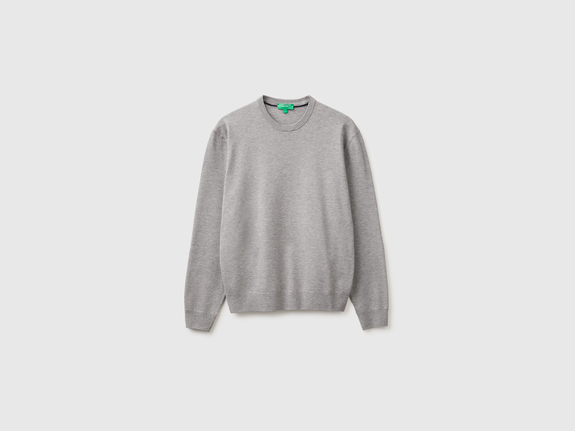 United Colors of Benetton Sweaters maglione viscosa Ecovero girocollo taglia S