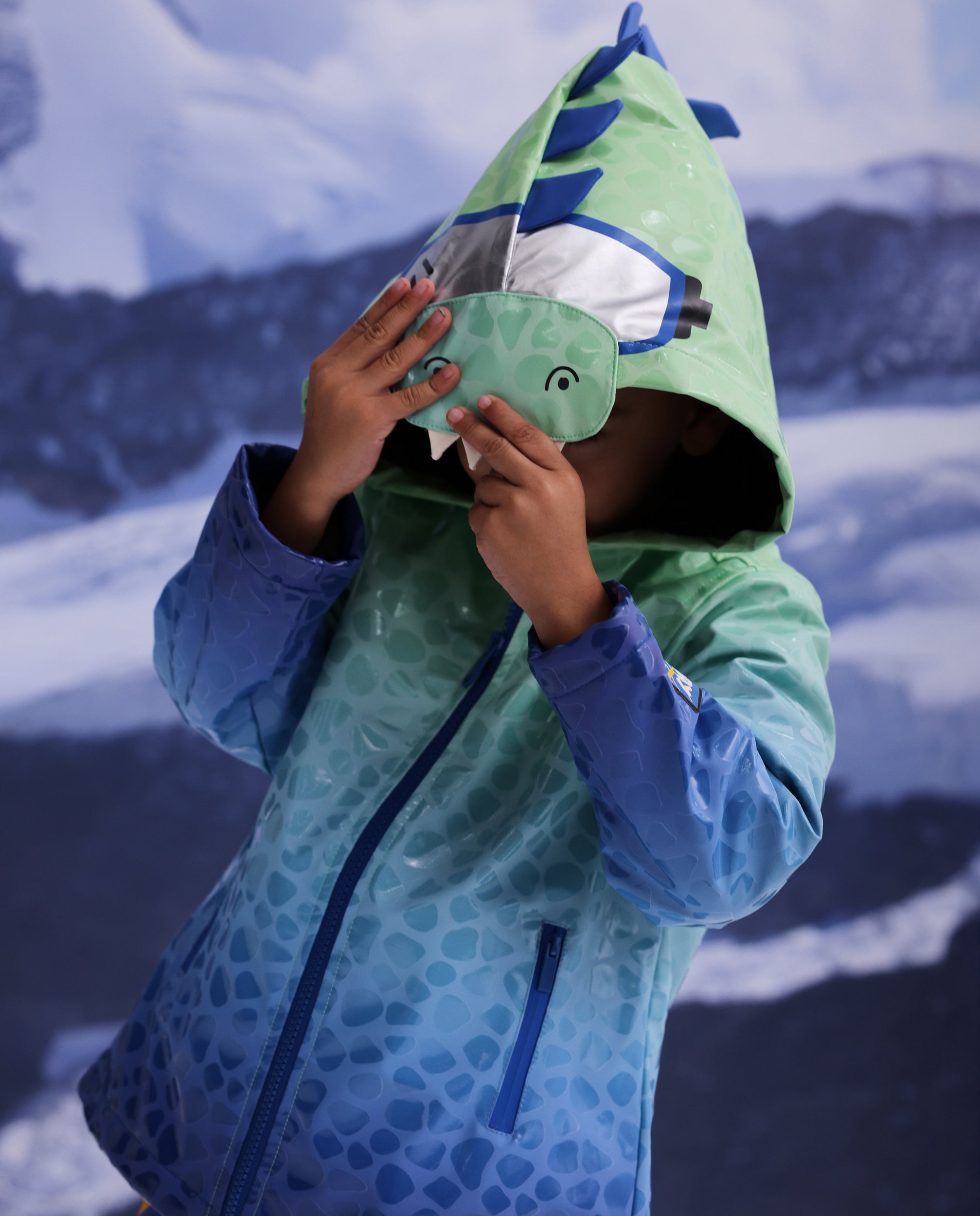 TucTuc Cappotti Impermeabile bambino blu coccodrillo