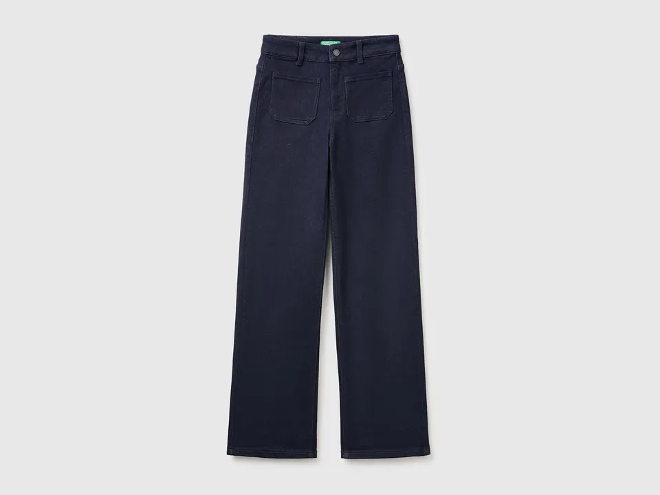 Benetton Jeans dritti denim cotone taglia 28 vintage