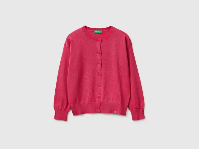 United Colors of Benetton 19DKC500Z Cardigan bimba cotone modal