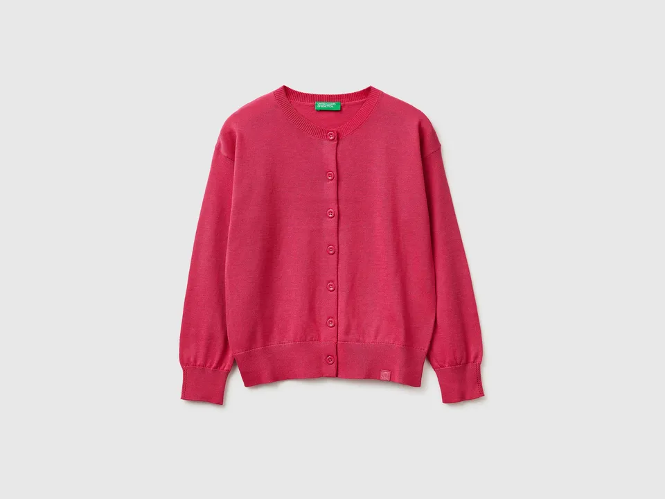 United Colors of Benetton 19DKC500Z Cardigan bimba cotone modal