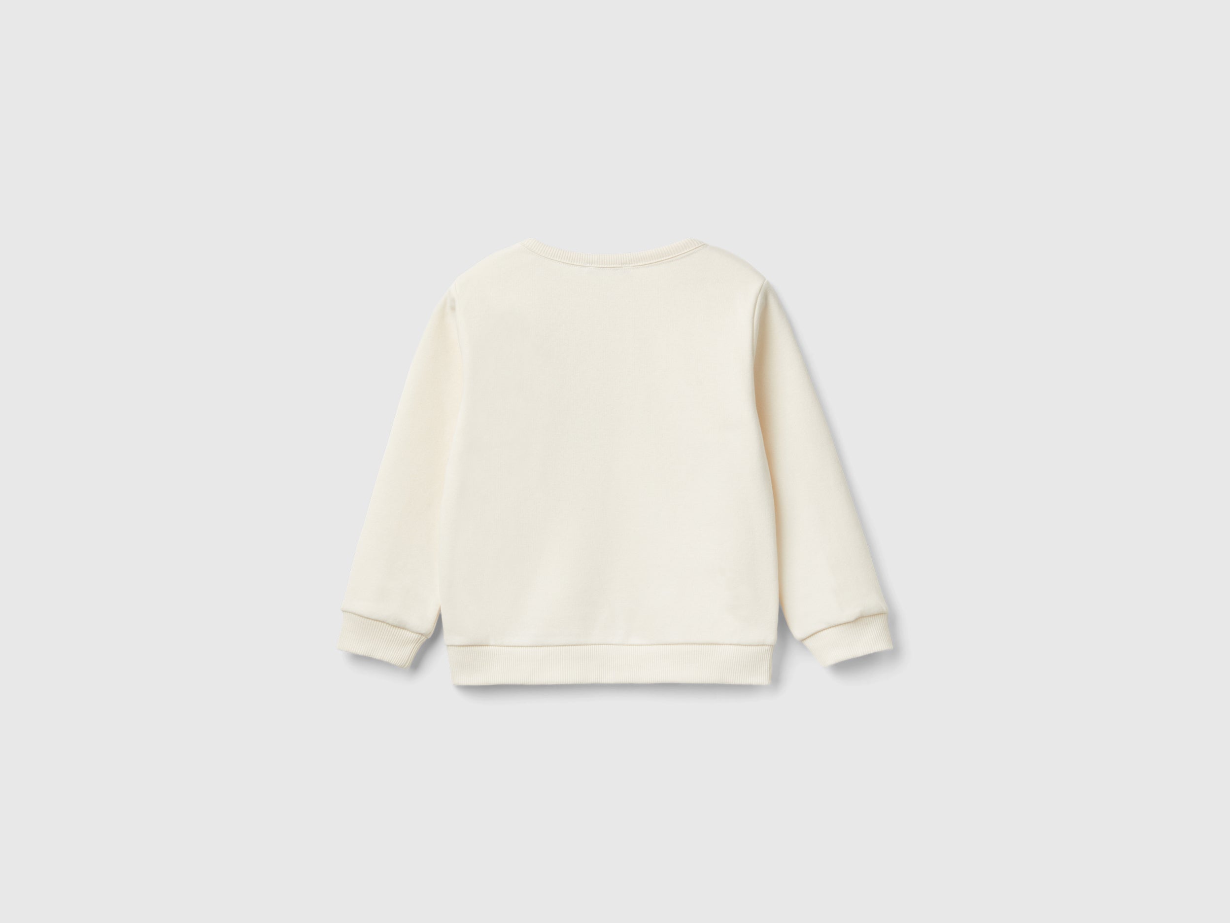 United Colors of Benetton Felpa Bambina Stampa Glitter 104