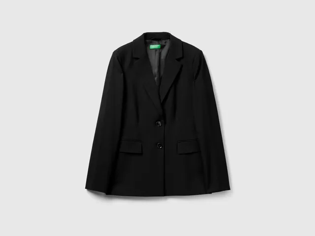 United Colors of Benetton Blazer slim viscosa elasticizzata